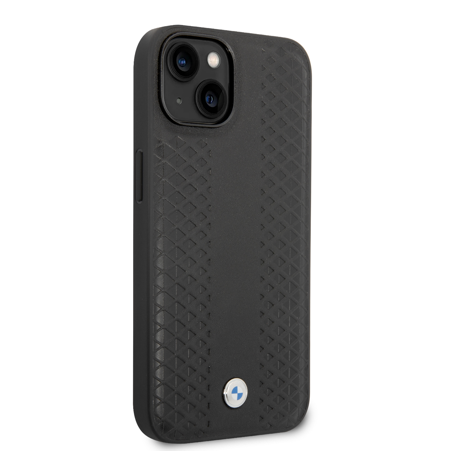 iPhone 14 - BMW Leather Diamond Pattern Black - 4