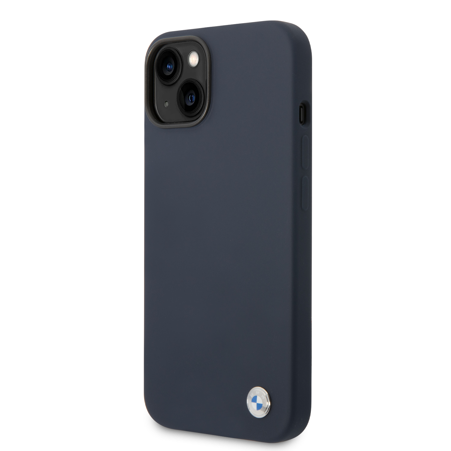 iPhone 14 - BMW Silicone Metal Logo Navy - 3