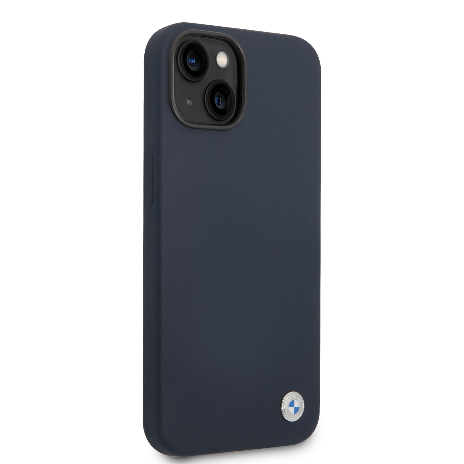 iPhone 14 - BMW Silicone Metal Logo Navy - 4