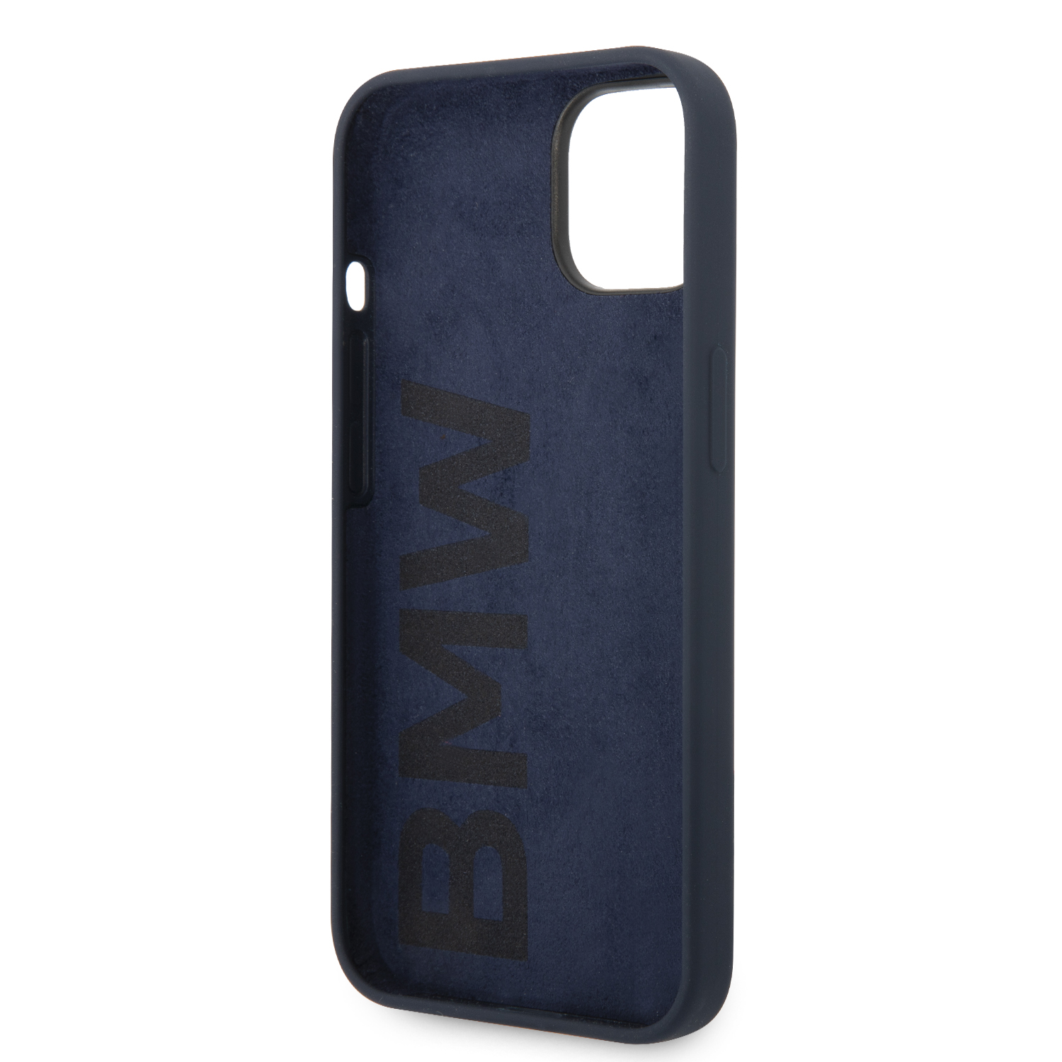 iPhone 14 - BMW Silicone Metal Logo Navy - 7