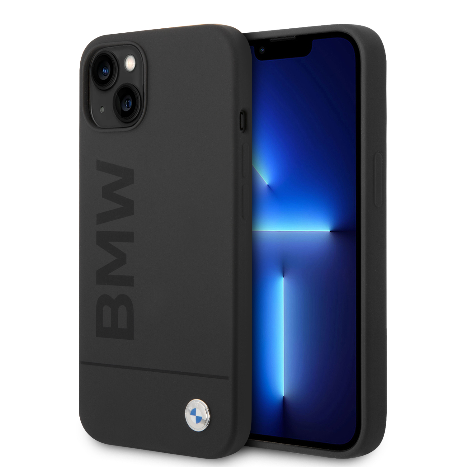 iPhone 14 - BMW Silicone Big Logo Black - 2