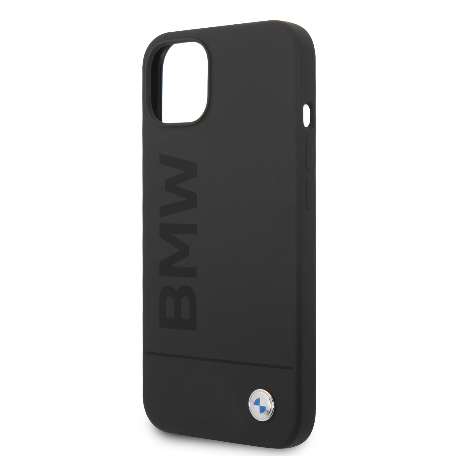 iPhone 14 - BMW Silicone Big Logo Black - 6