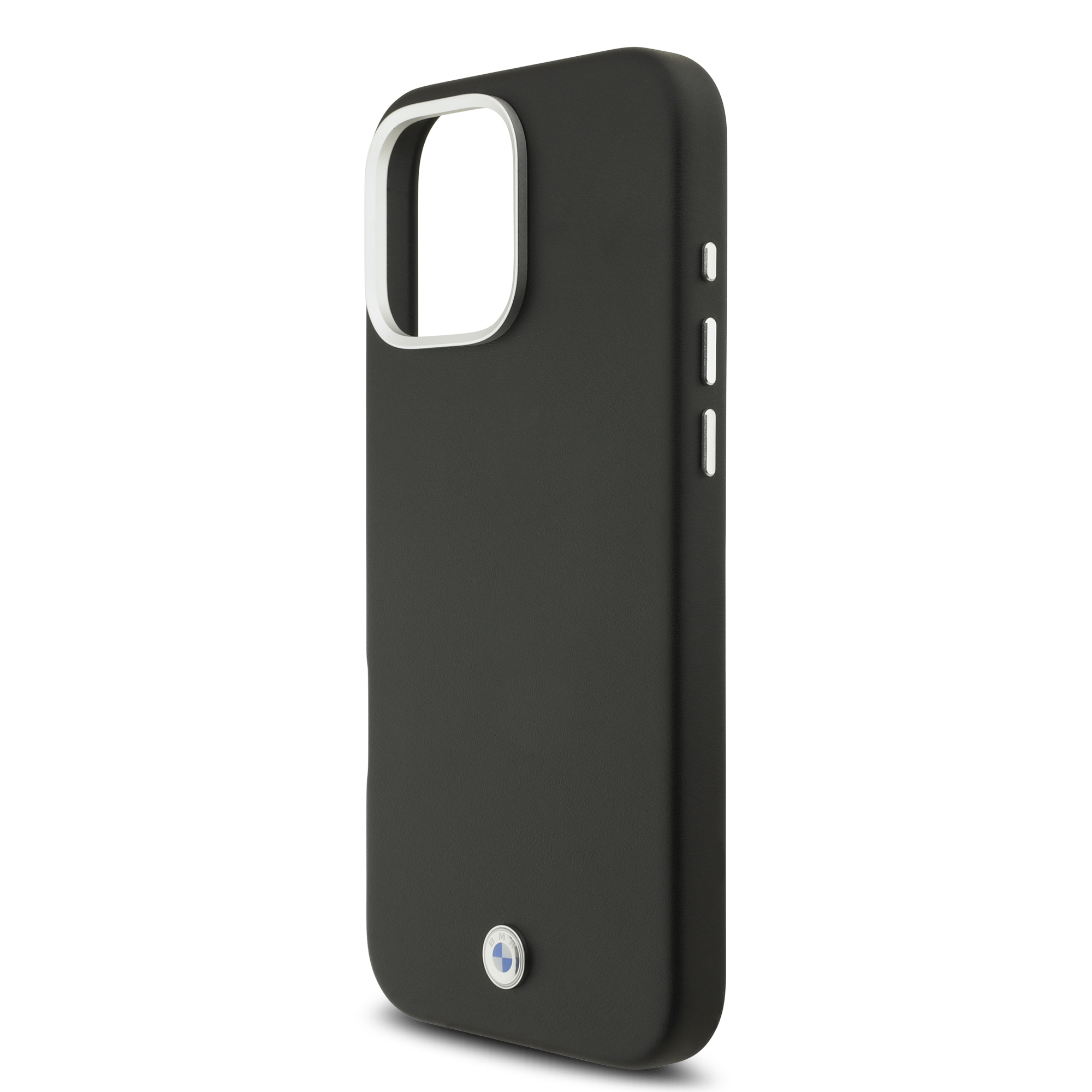 iPhone 16 Pro Max - BMW Leather Full Wrapped Metal Black - 6