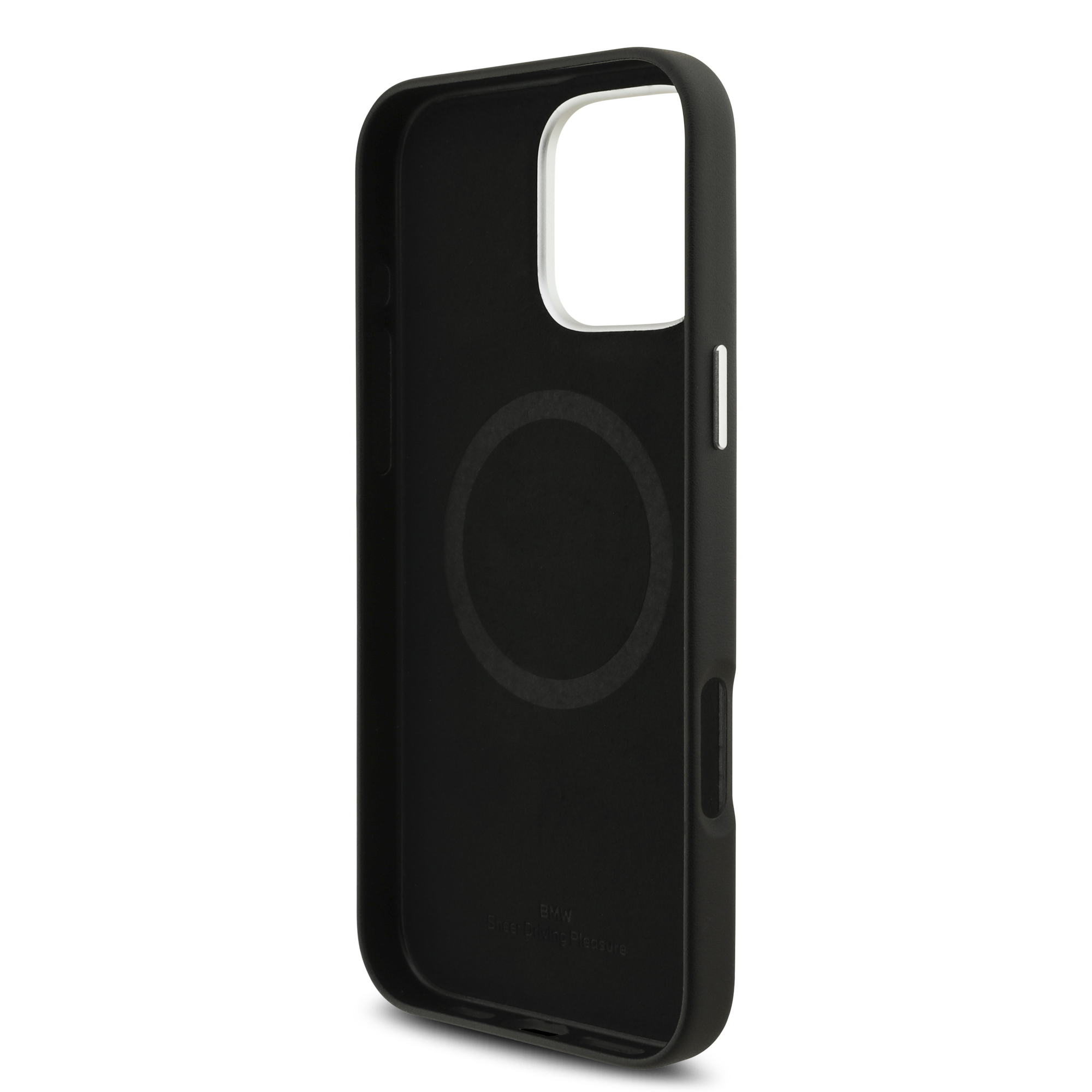 iPhone 16 Pro Max - BMW Leather Full Wrapped Metal Black - 7