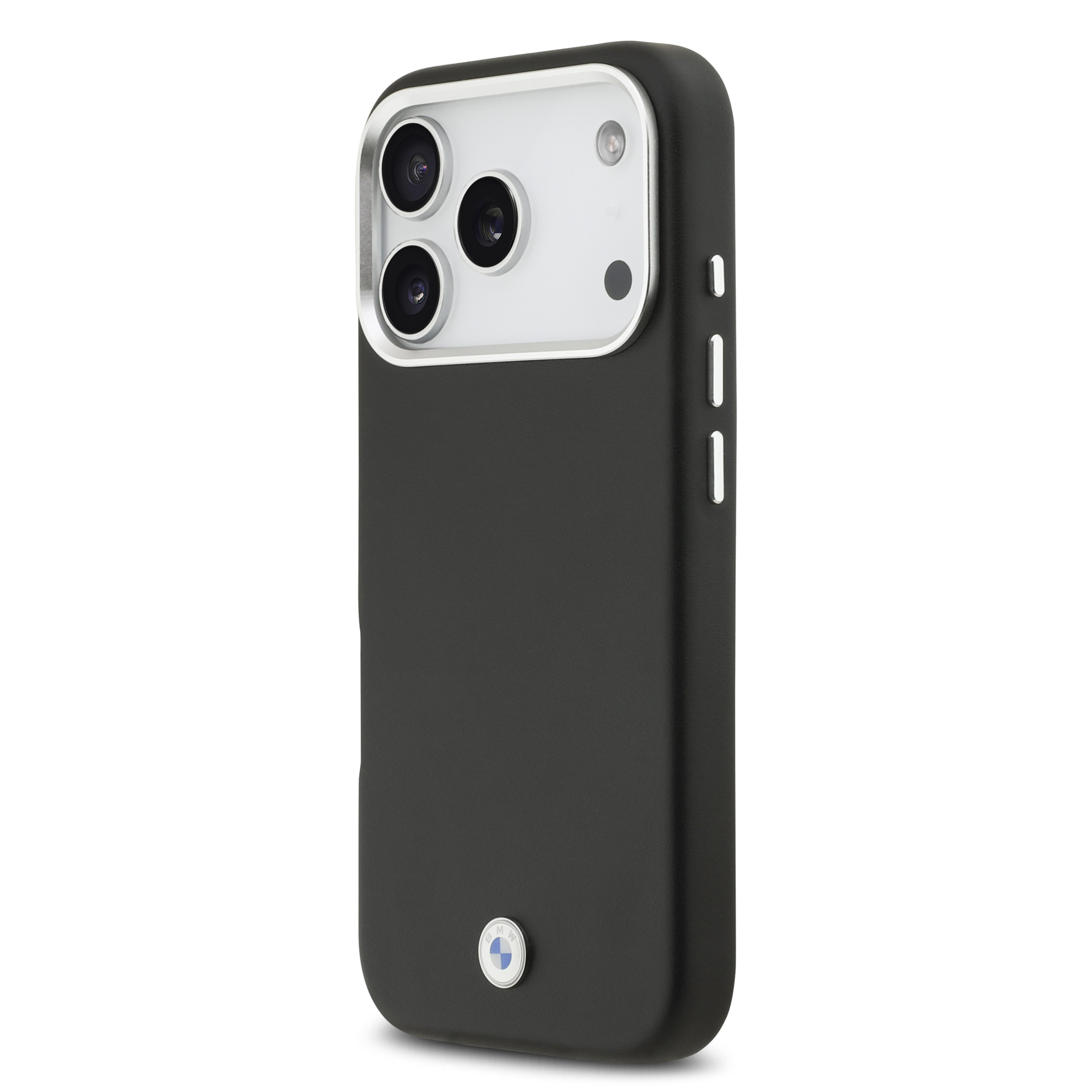 iPhone 17 Pro - BMW Leather Full Wrapped Metal Black - 3