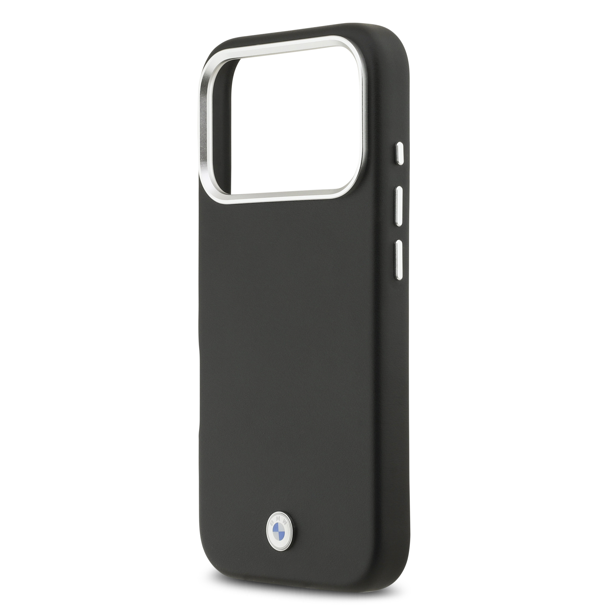iPhone 17 Pro - BMW Leather Full Wrapped Metal Black - 6