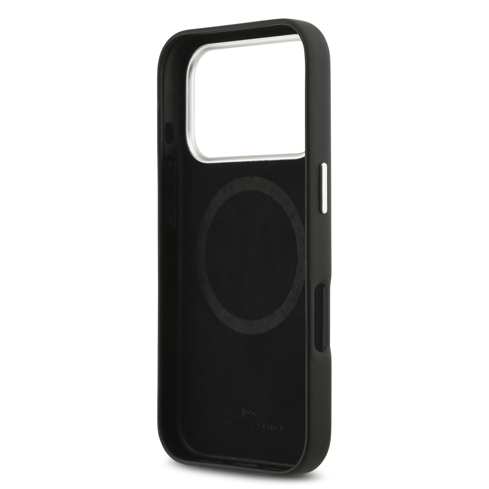 iPhone 17 Pro - BMW Leather Full Wrapped Metal Black - 7