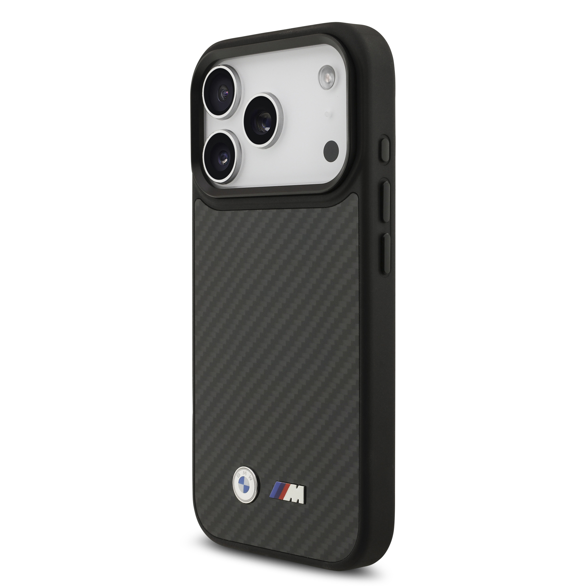 iPhone 17 Pro - BMW Kevlar Matt Metal Logo Black - 2