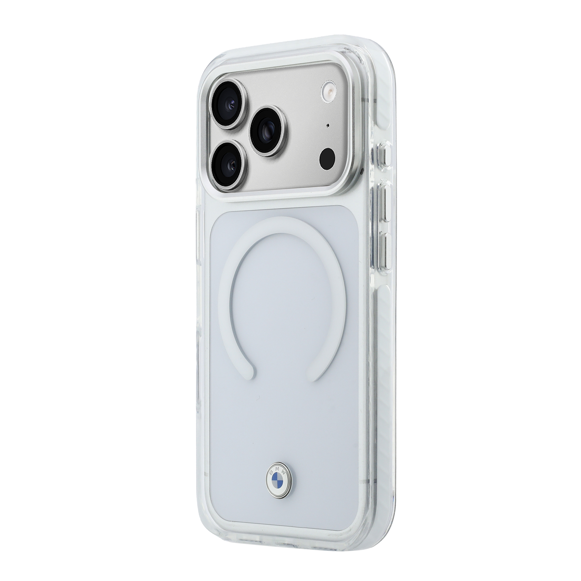 iPhone 17 Pro - BMW Shockproof IML Metal Logo Transparent - 3