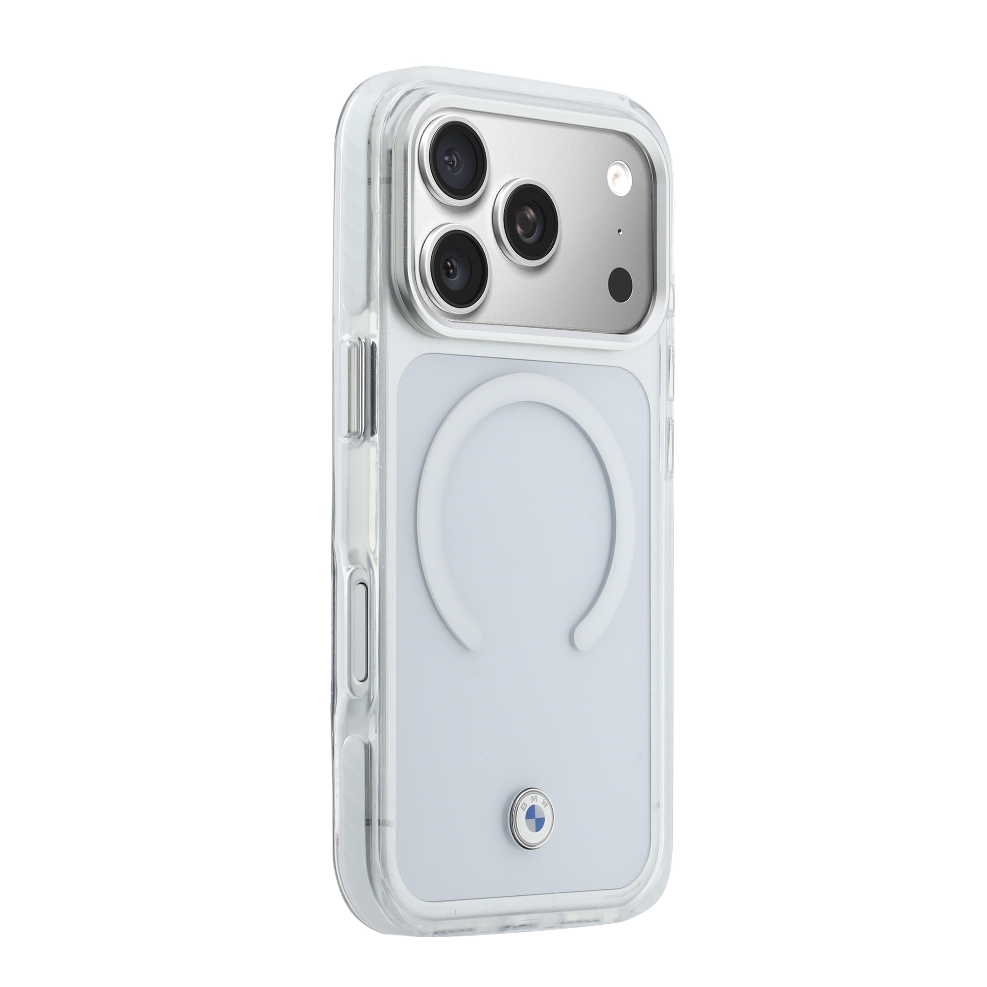 iPhone 17 Pro - BMW Shockproof IML Metal Logo Transparent - 4