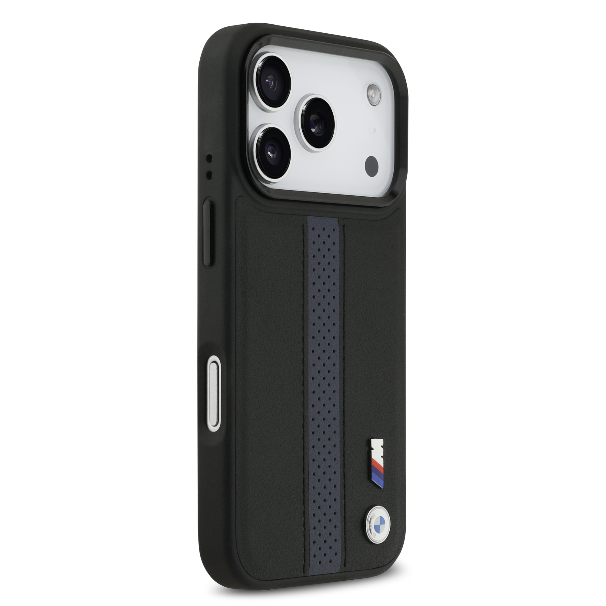 iPhone 17 Pro - BMW Leather Perforated Stripes Blue - 4