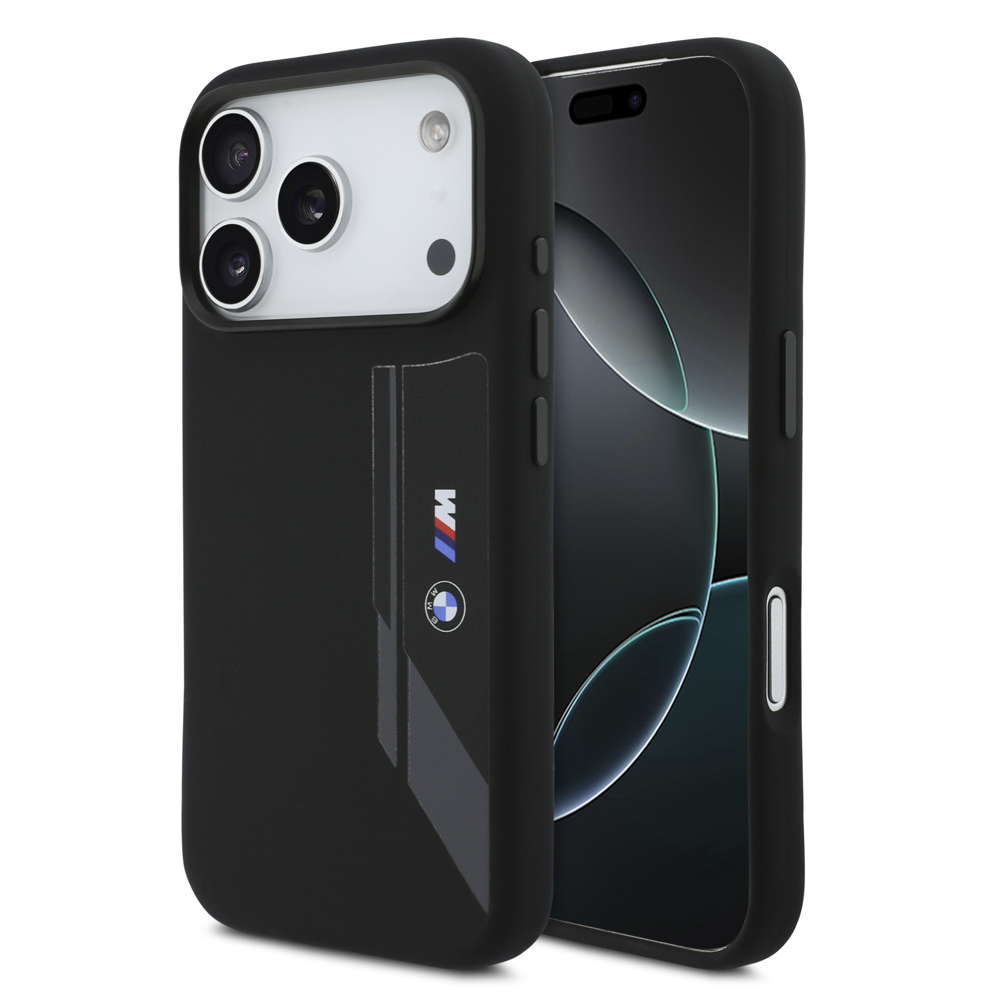 iPhone 17 Pro - BMW Silicone Vertical Logo Black - 2