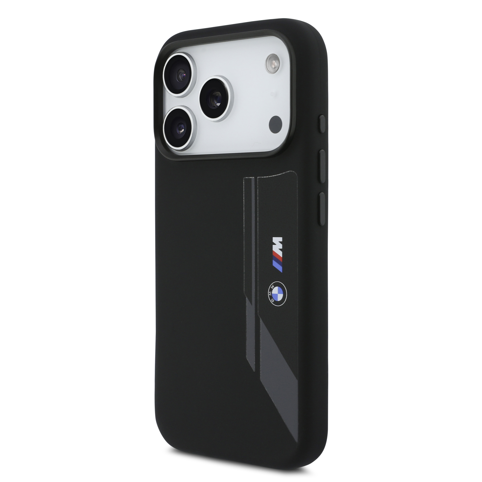 iPhone 17 Pro - BMW Silicone Vertical Logo Black - 3