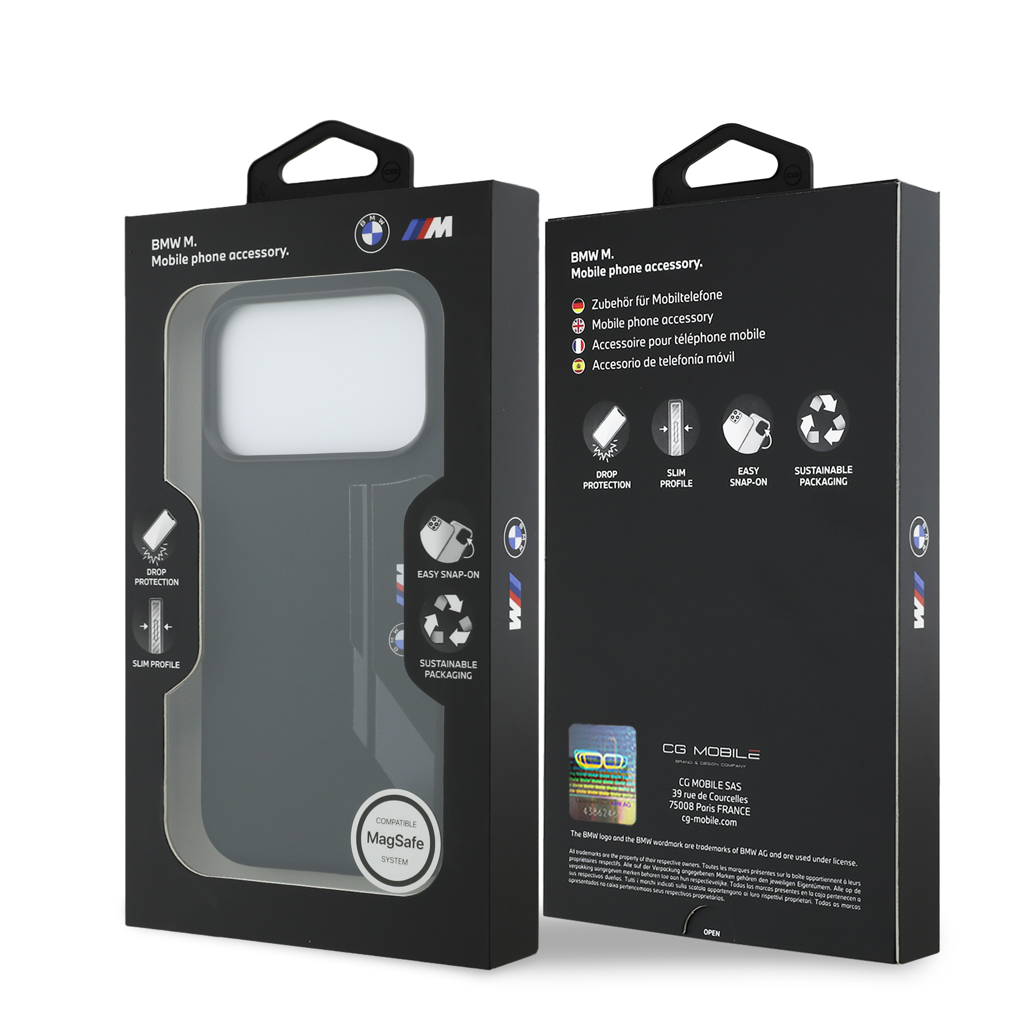 iPhone 17 Pro - BMW Silicone Vertical Logo Black - 8