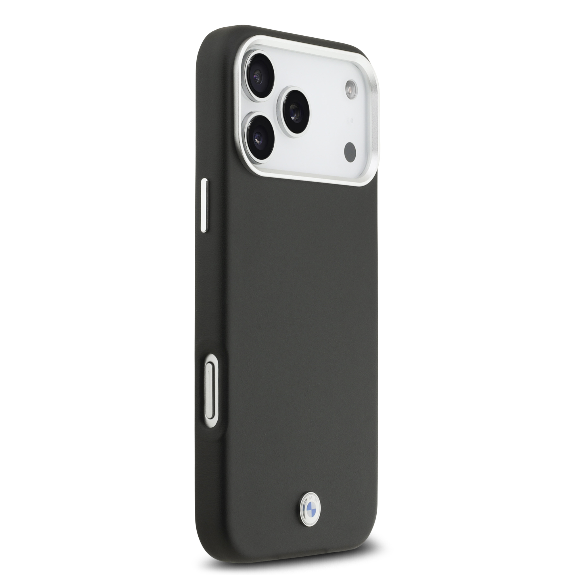 iPhone 17 Pro Max - BMW Leather Full Wrapped Metal Black - 4
