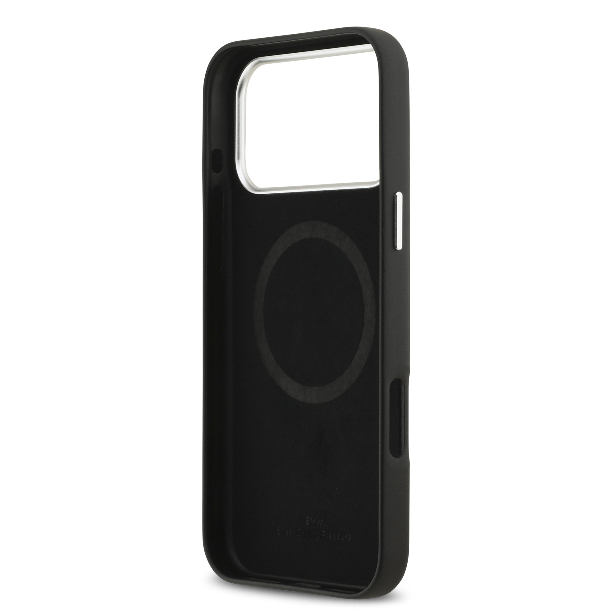 iPhone 17 Pro Max - BMW Leather Full Wrapped Metal Black - 7