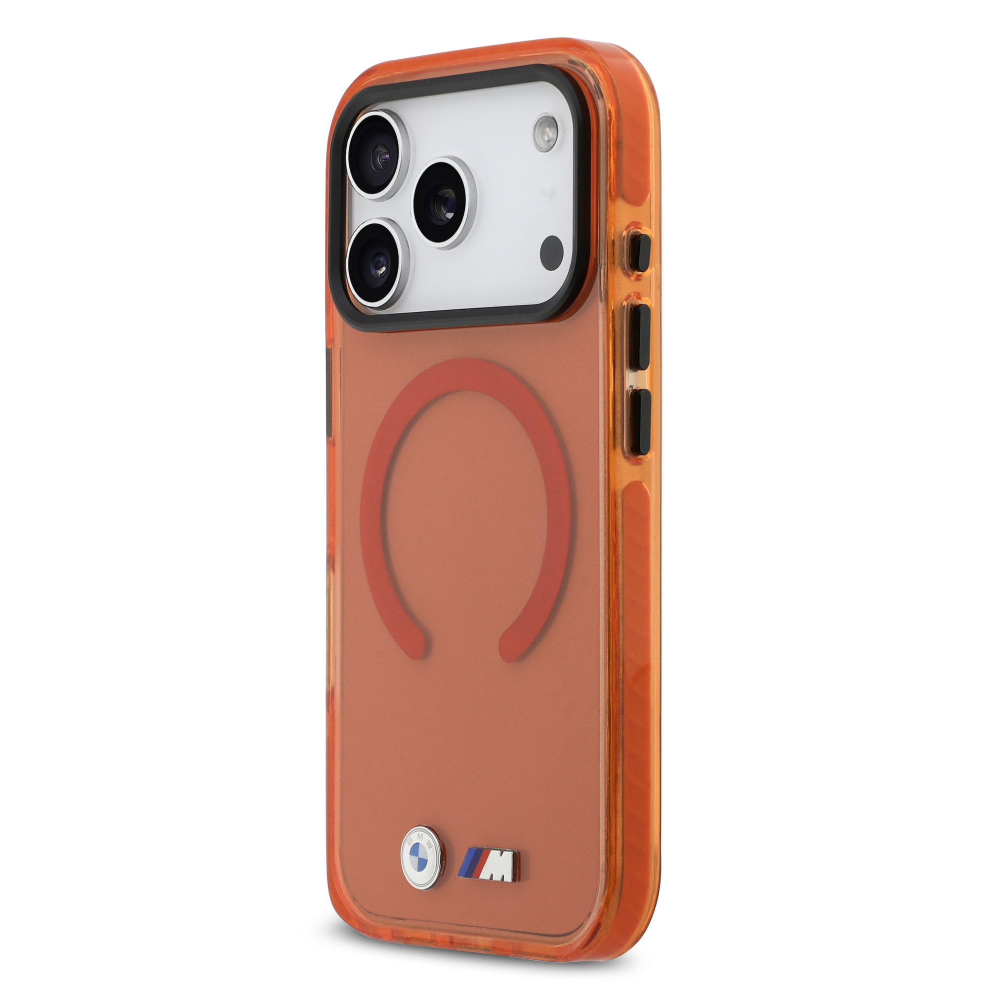 iPhone 17 Pro Max - BMW Shockproof Metal Logos Orange - 3