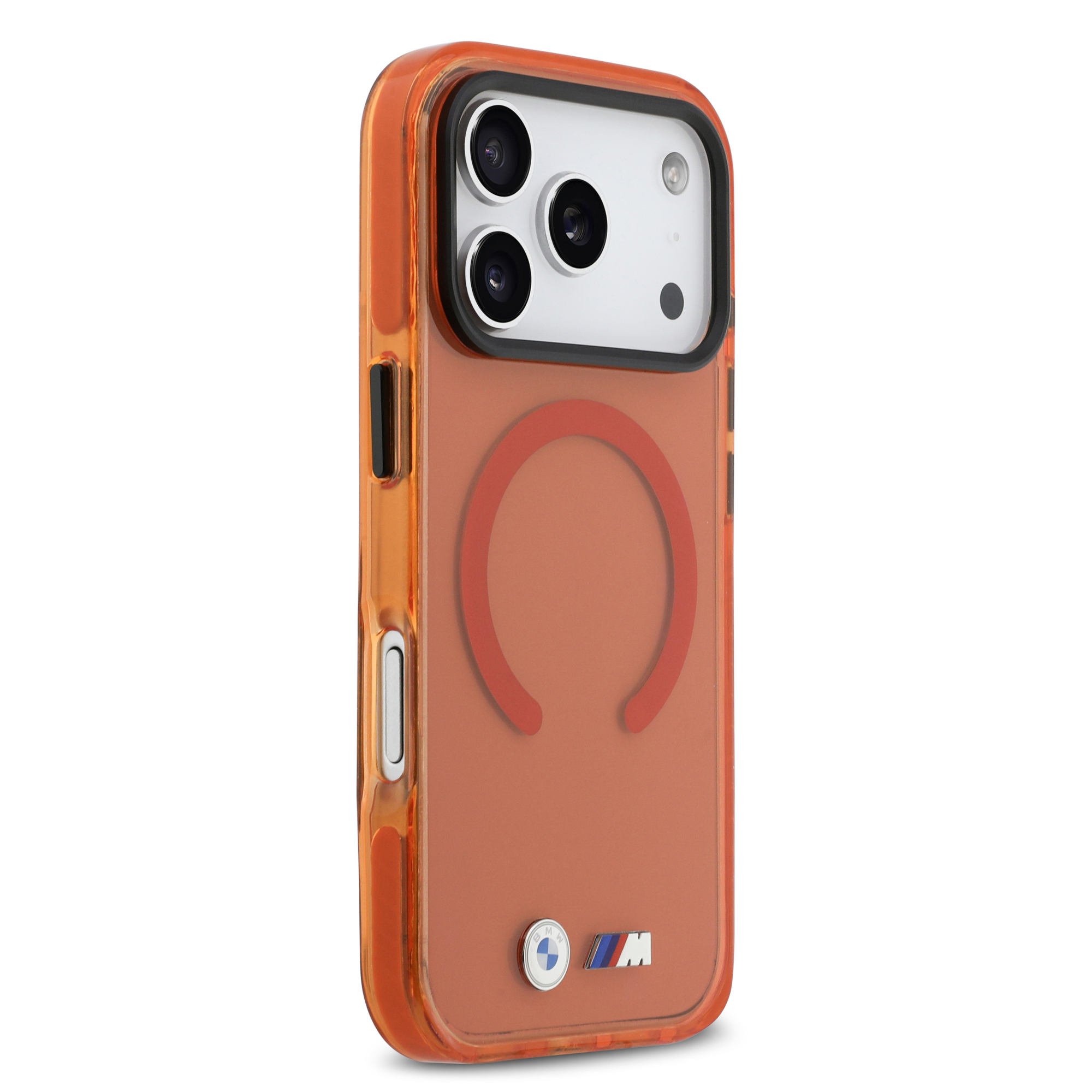 iPhone 17 Pro Max - BMW Shockproof Metal Logos Orange - 4