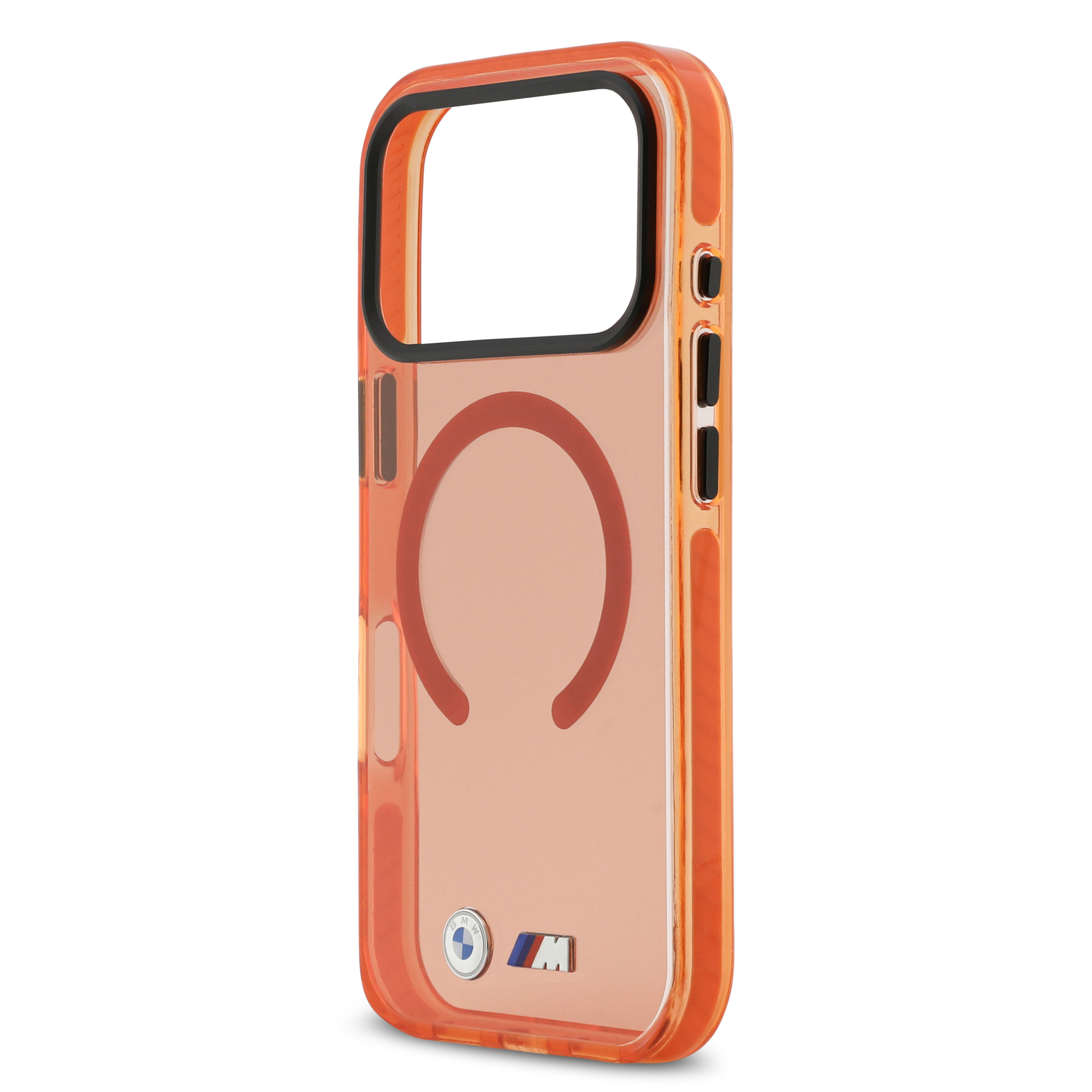 iPhone 17 Pro Max - BMW Shockproof Metal Logos Orange - 6