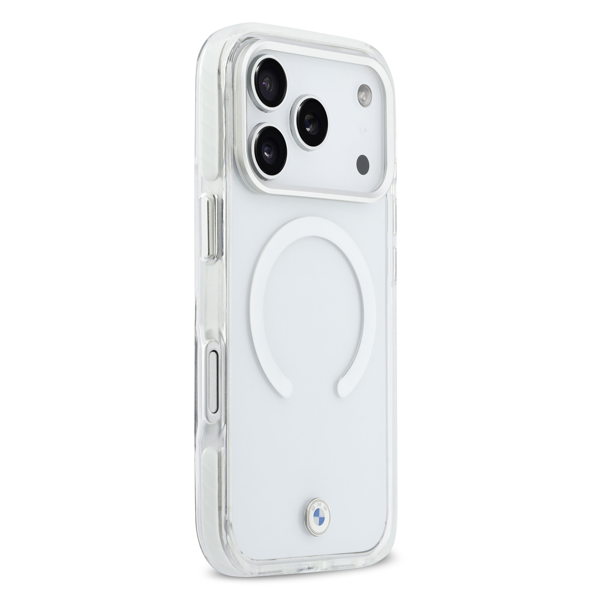 iPhone 17 Pro Max - BMW Shockproof IML Metal Logo Transparent - 4