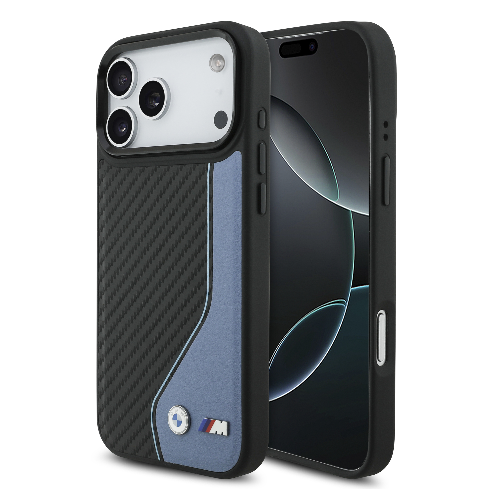 iPhone 17 Pro Max - BMW Leather Carbon Logo Blue - 2