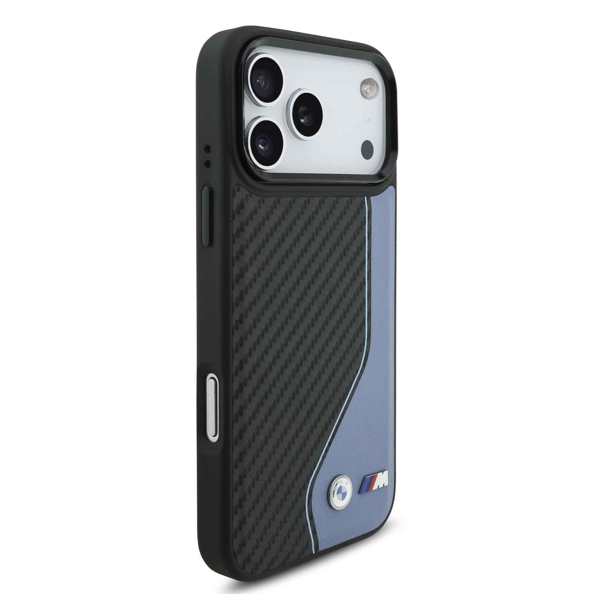 iPhone 17 Pro Max - BMW Leather Carbon Logo Blue - 4