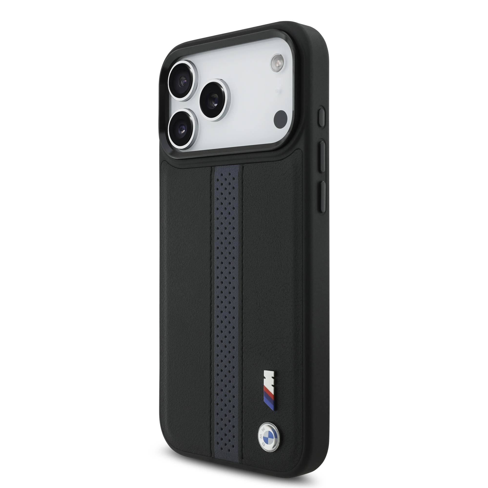 iPhone 17 Pro Max - BMW Leather Perforated Stripes Blue - 2