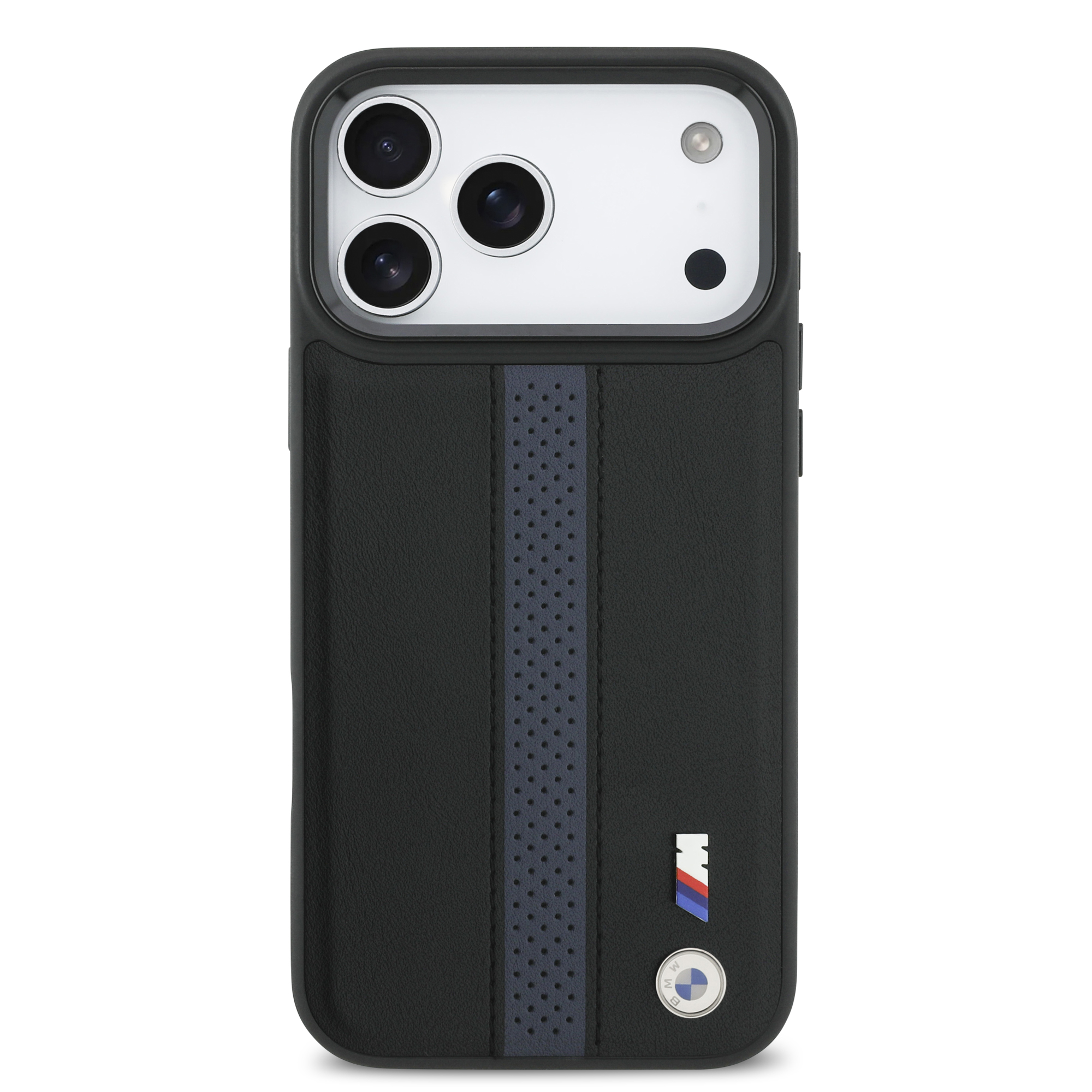 iPhone 17 Pro Max - BMW Leather Perforated Stripes Blue - 3