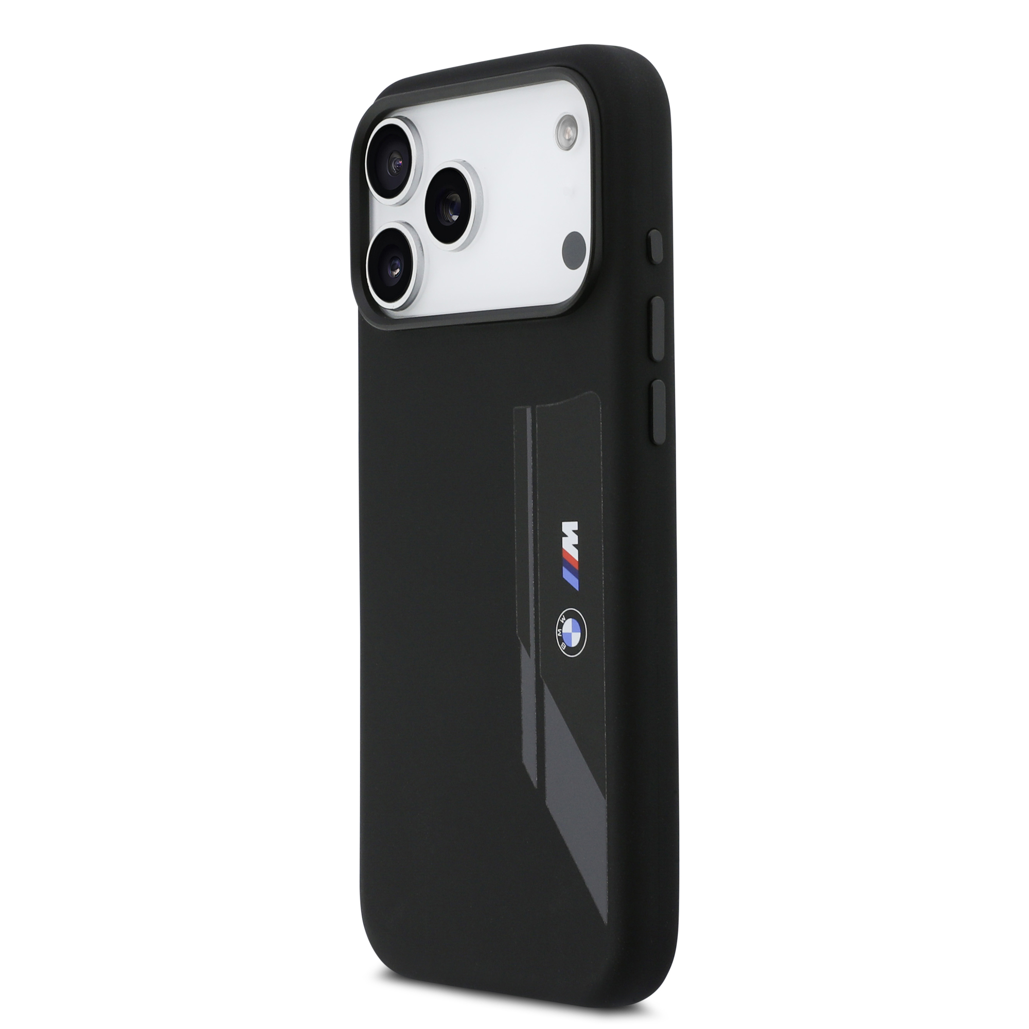 iPhone 17 Pro Max - BMW Silicone Vertical Logo Black - 3