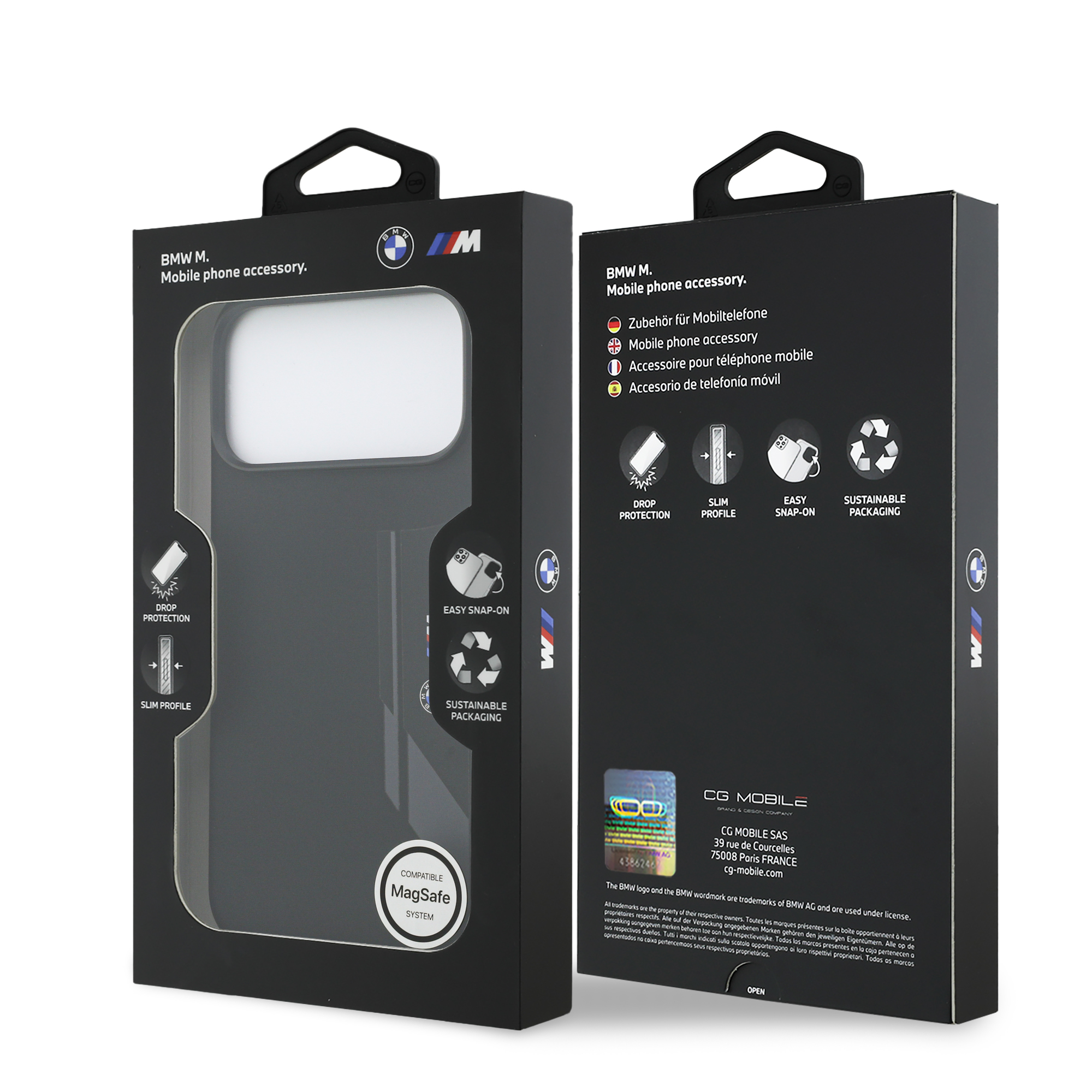 iPhone 17 Pro Max - BMW Silicone Vertical Logo Black - 8