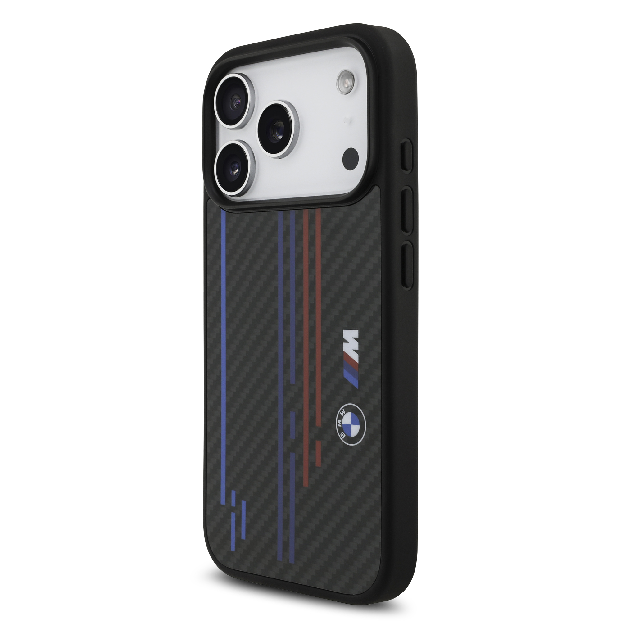 iPhone 17 Pro - BMW Kevlar Lines Printed Logos Black - 3