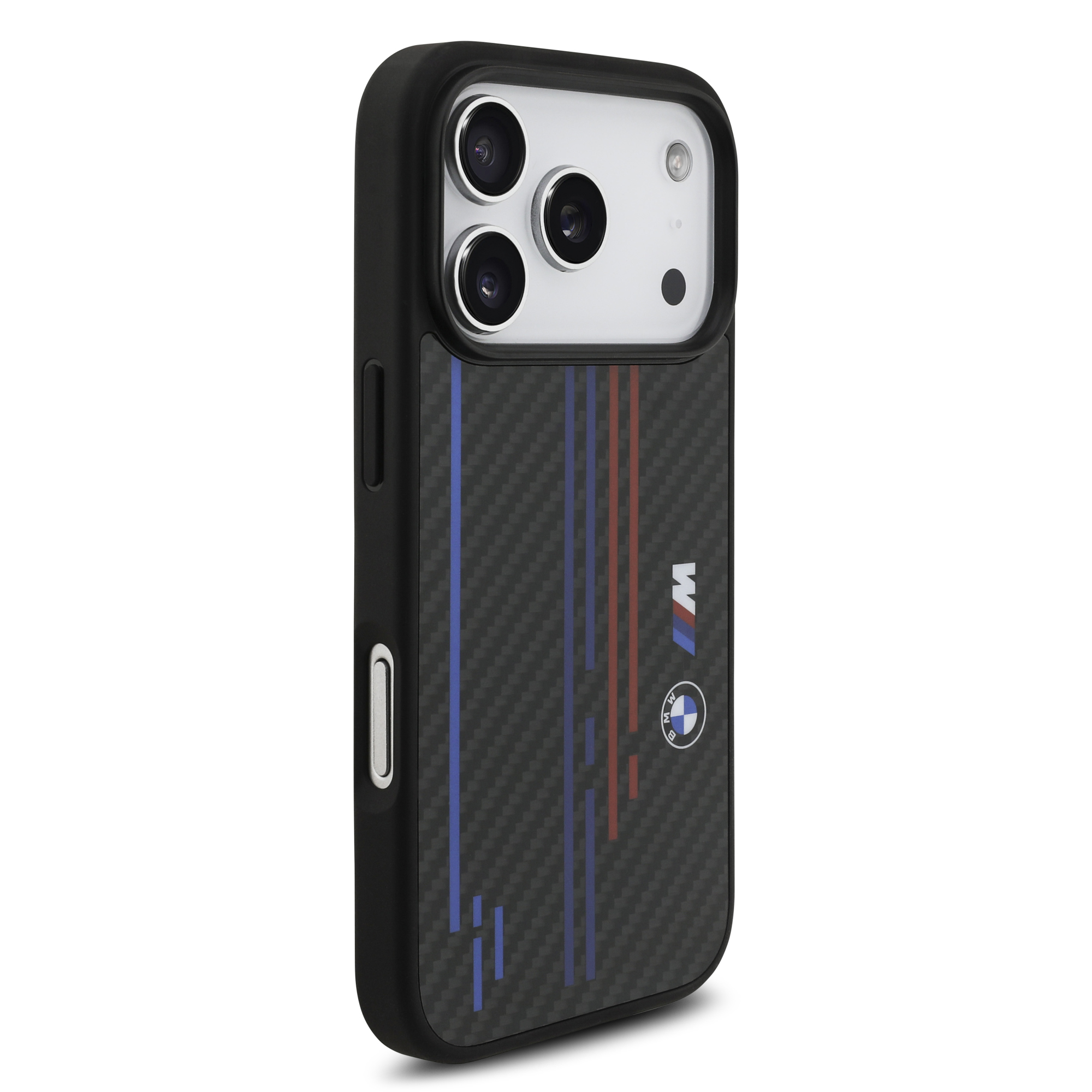 iPhone 17 Pro - BMW Kevlar Lines Printed Logos Black - 4