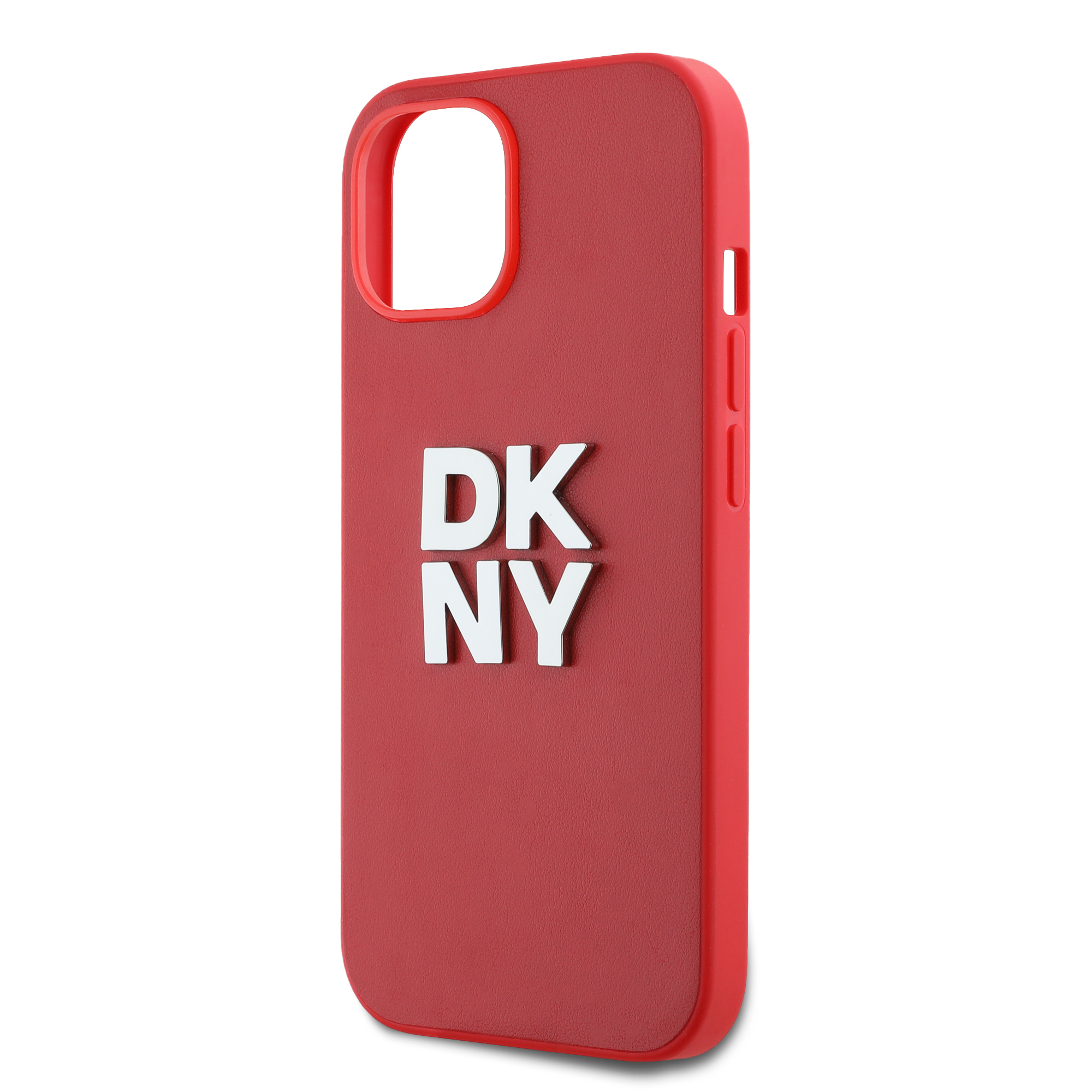 iPhone 15 - DKNY Leather Wrist Strap Stack Logo Pink - 5
