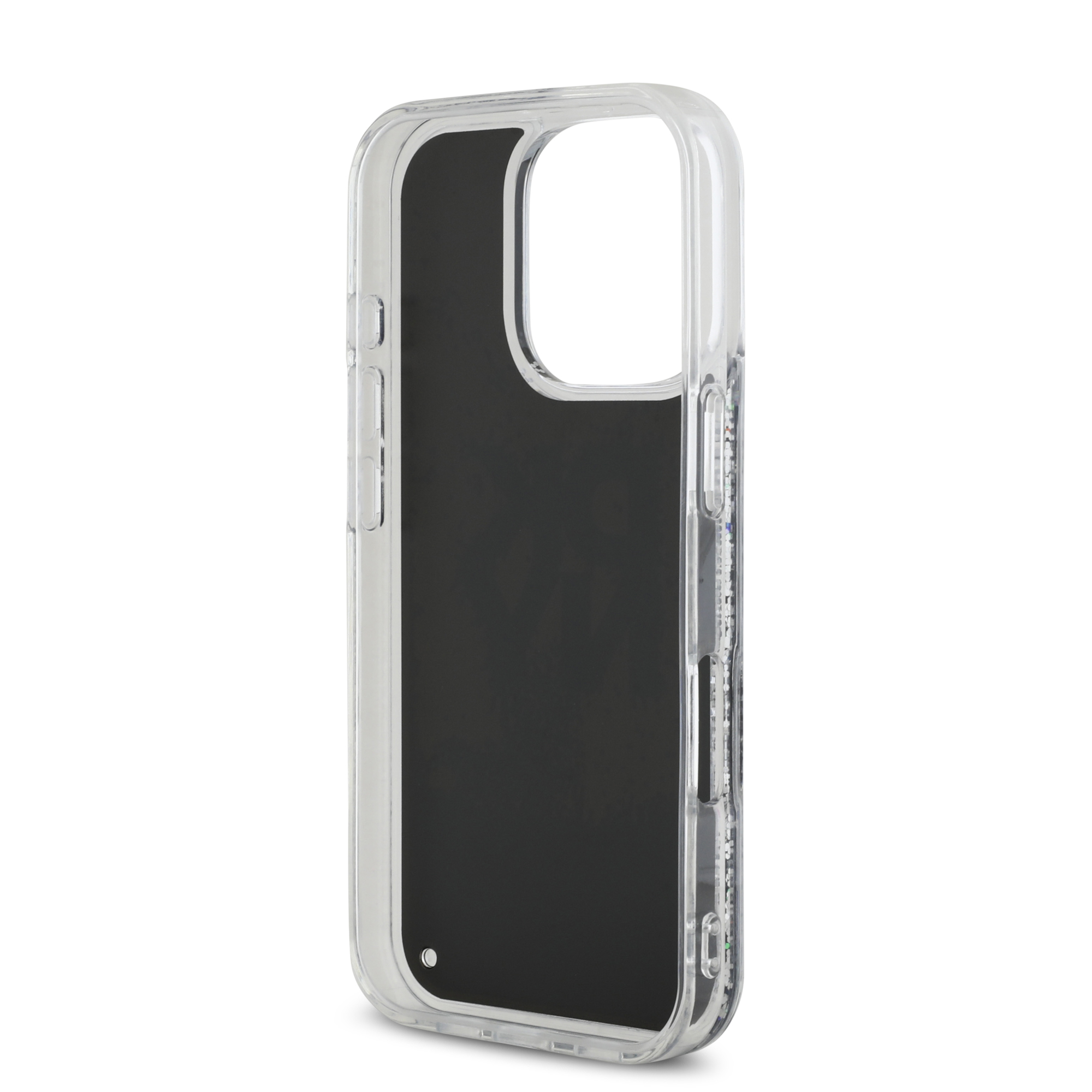 iPhone 16 Pro Max - DKNY Liquid Glitters Stack Logo Black - 7