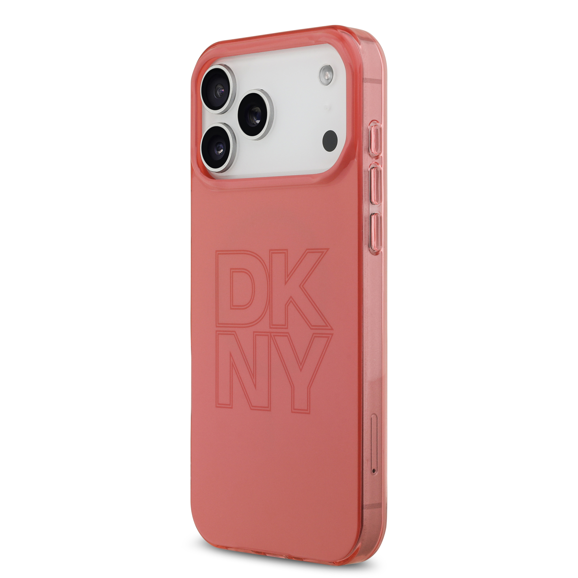 iPhone 17 Pro Max - DKNY PC/TPU Tonal Stack Logo Pink - 3