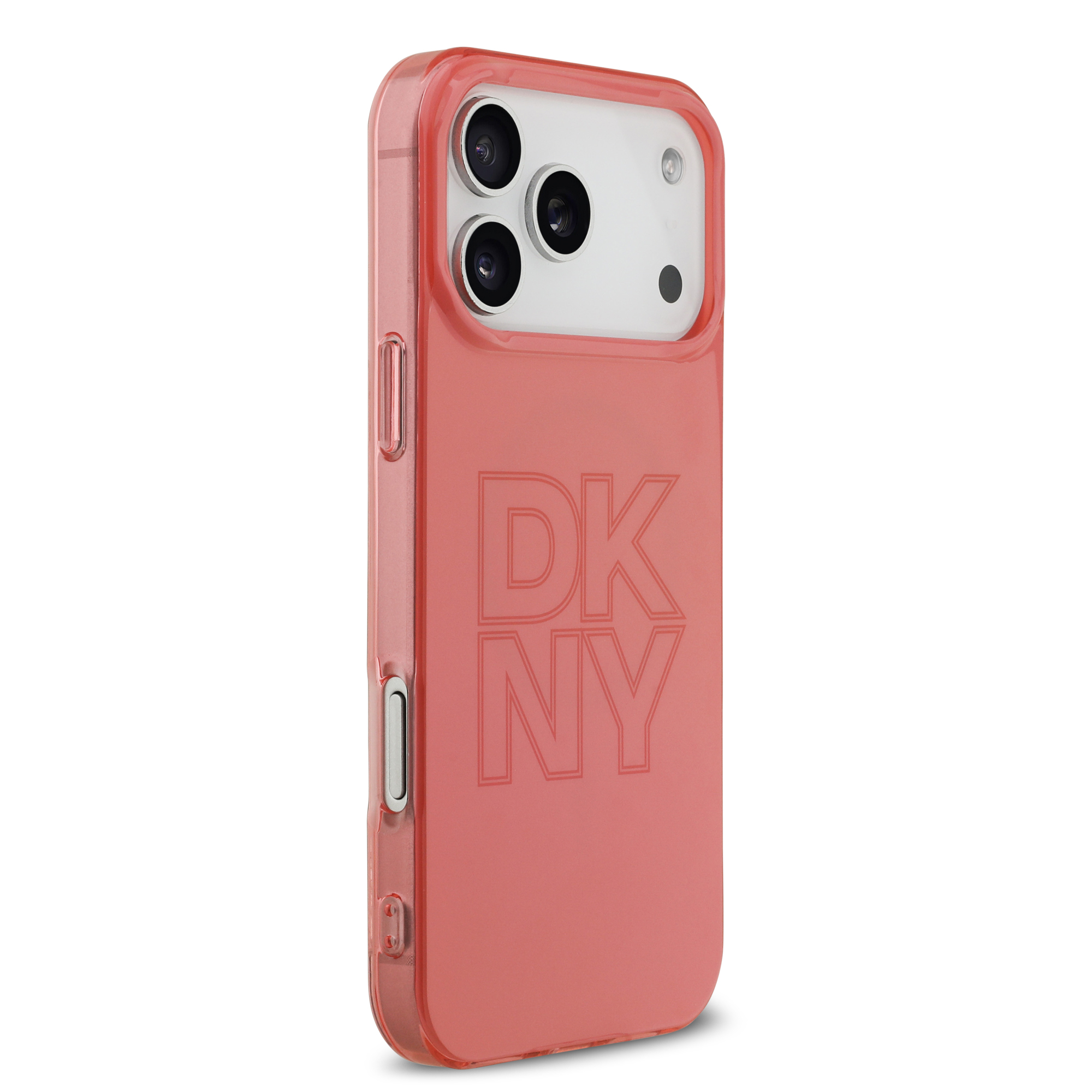 iPhone 17 Pro Max - DKNY PC/TPU Tonal Stack Logo Pink - 4