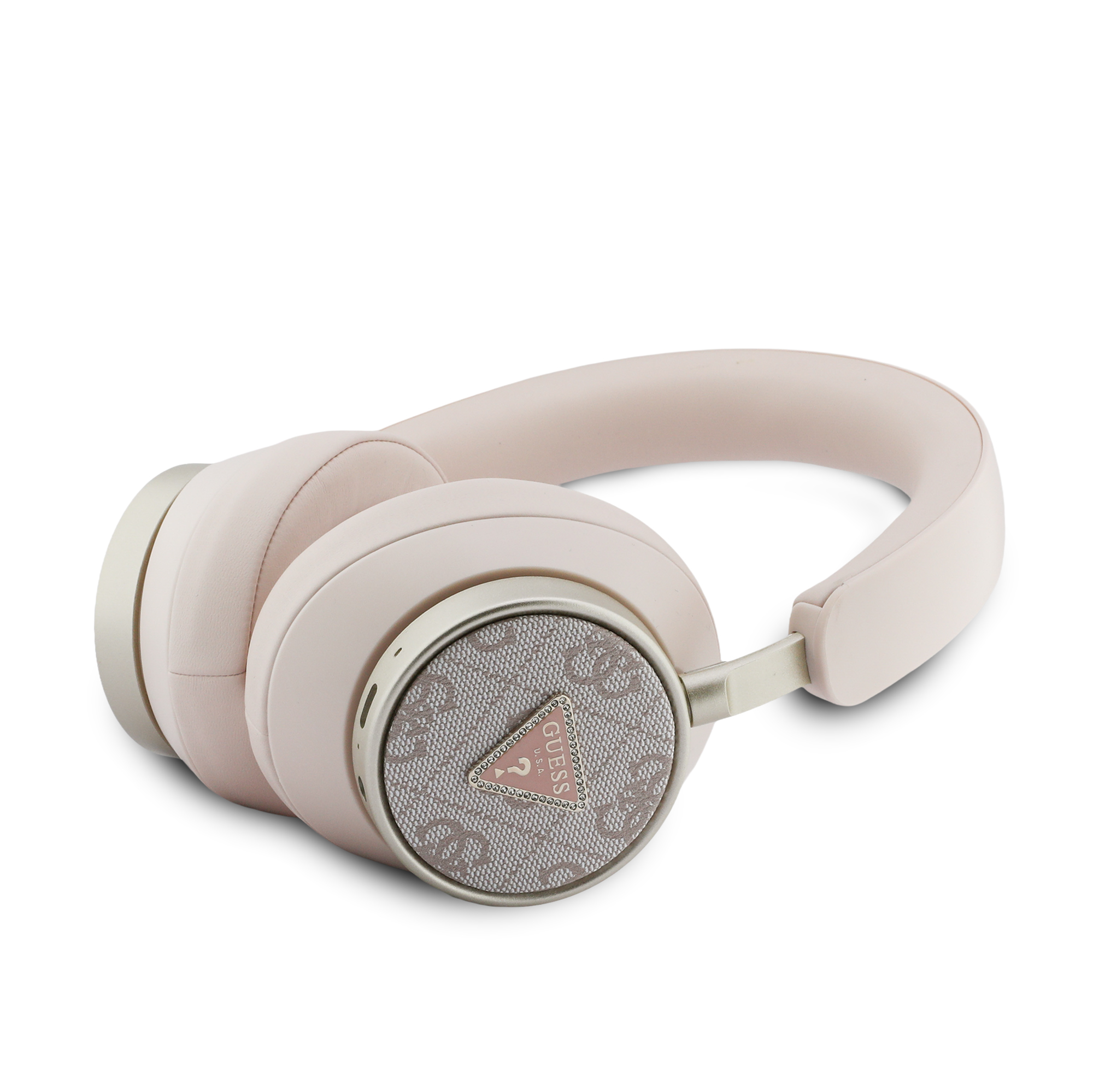 Headphones - GUESS Leather 4G Triangle Logo Pink - 2