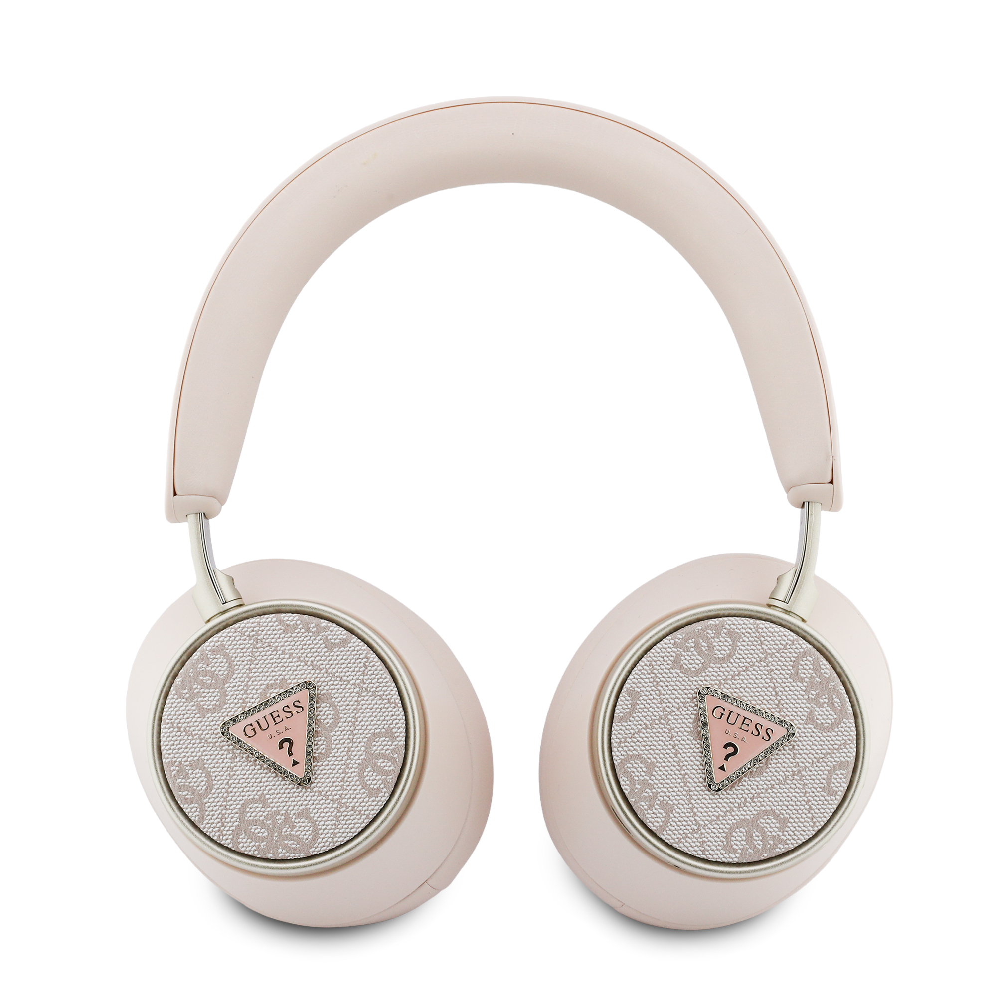 Headphones - GUESS Leather 4G Triangle Logo Pink - 3