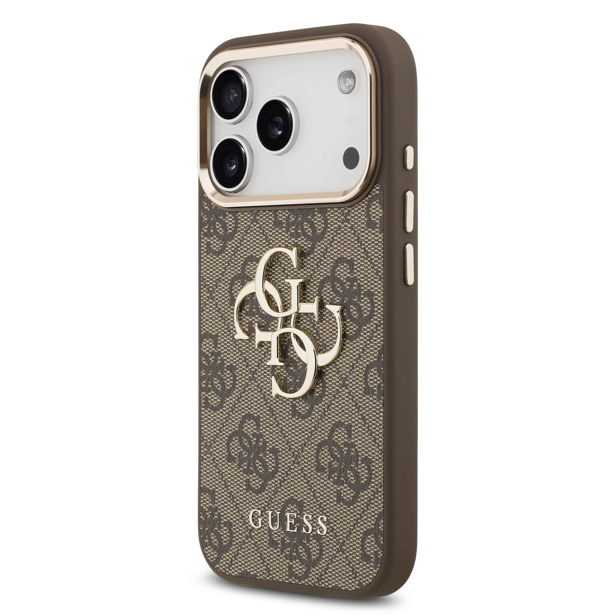 iPhone 17 Pro - GUESS Leather With Big Classic Logo Brown - 2