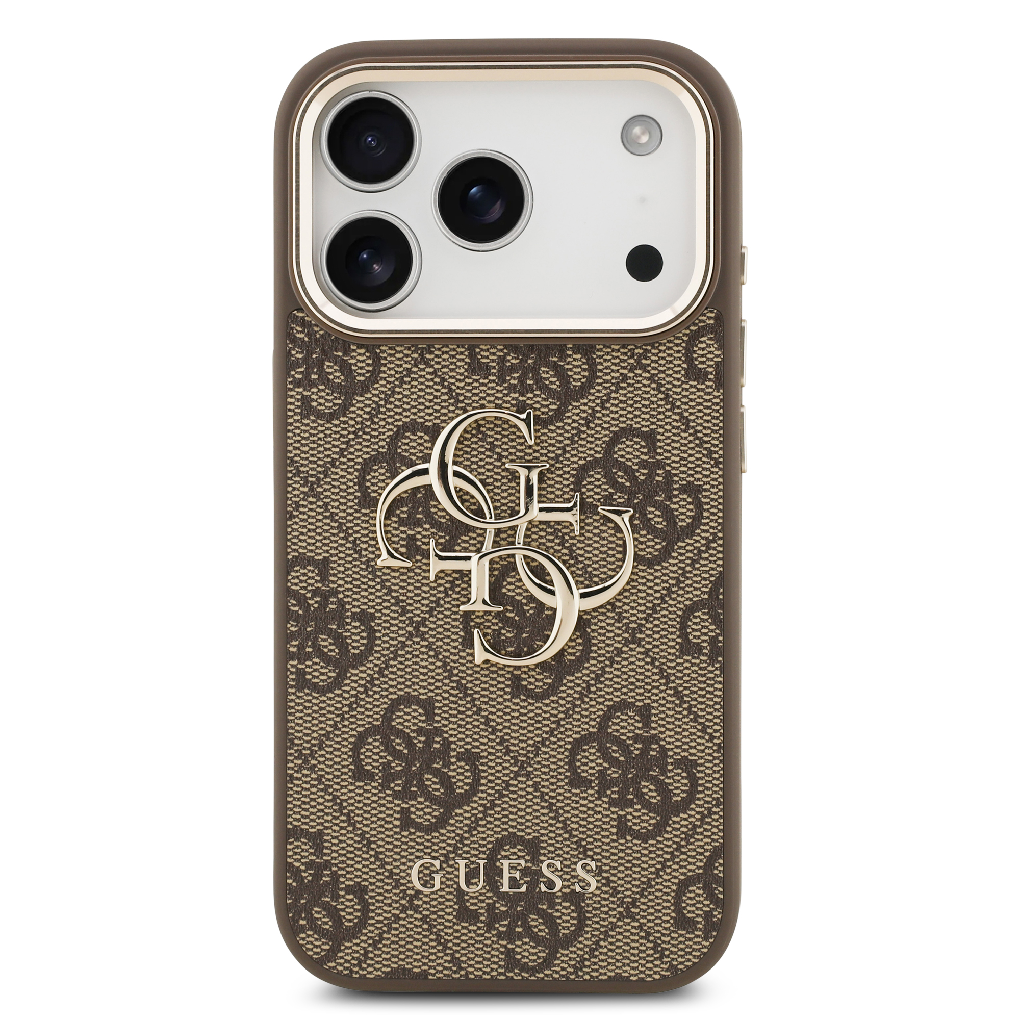 iPhone 17 Pro - GUESS Leather With Big Classic Logo Brown - 3