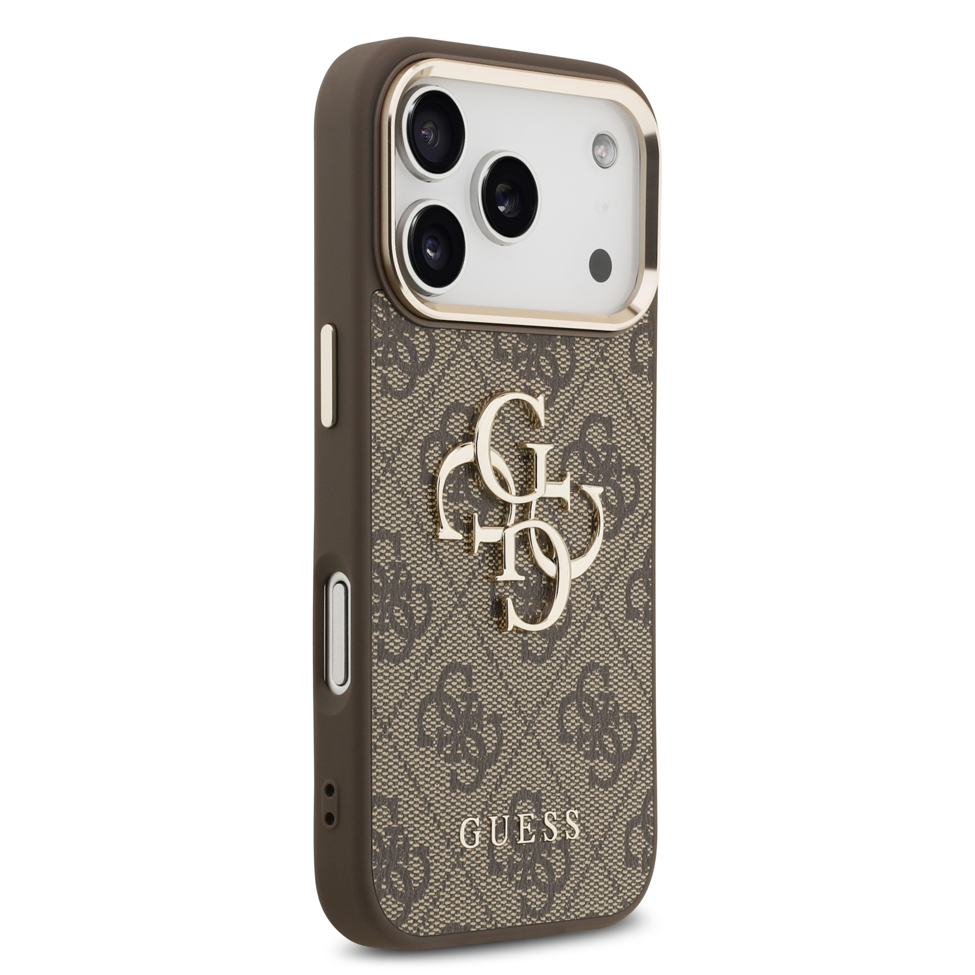 iPhone 17 Pro - GUESS Leather With Big Classic Logo Brown - 4