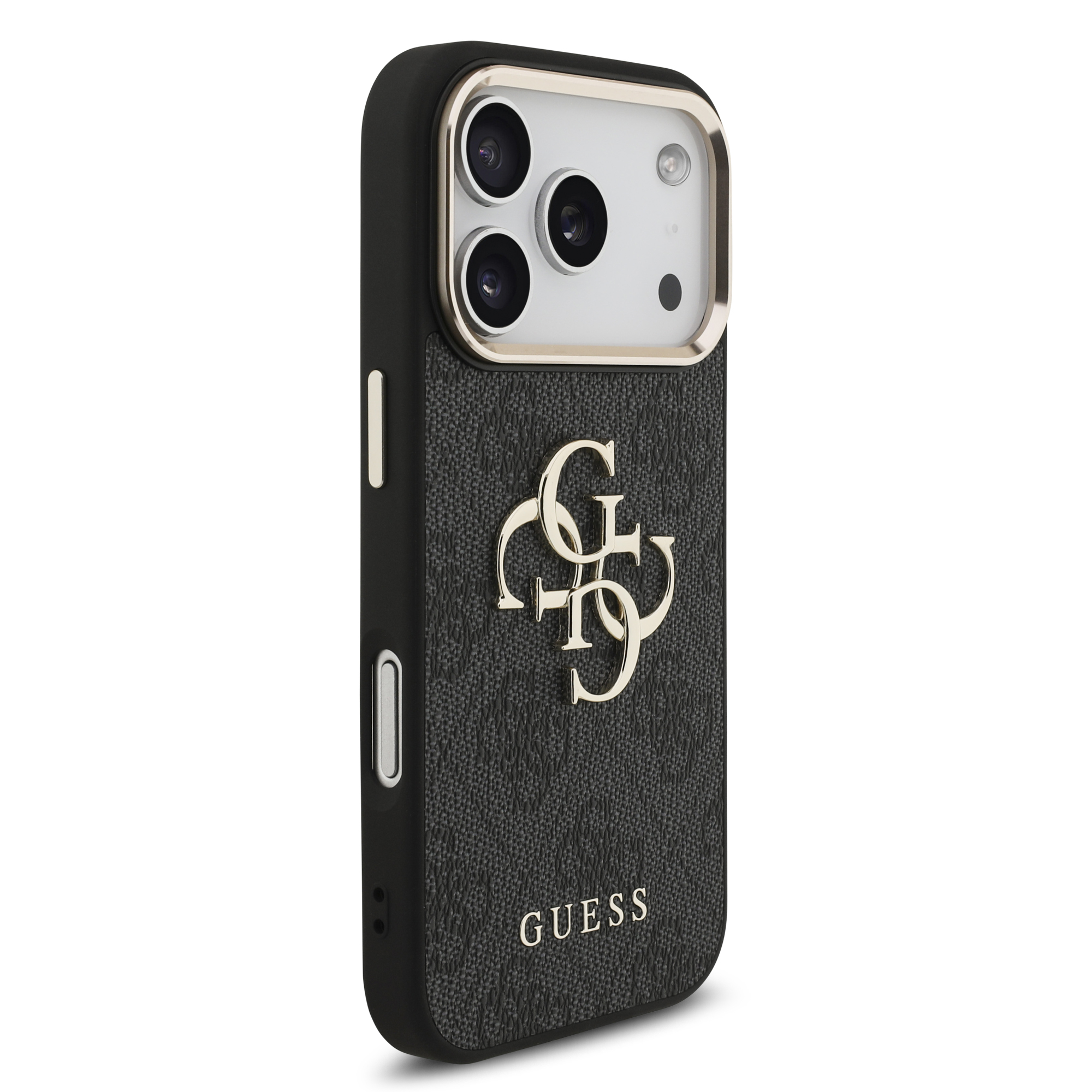 iPhone 17 Pro - GUESS Leather With Big Classic Logo Black - 4