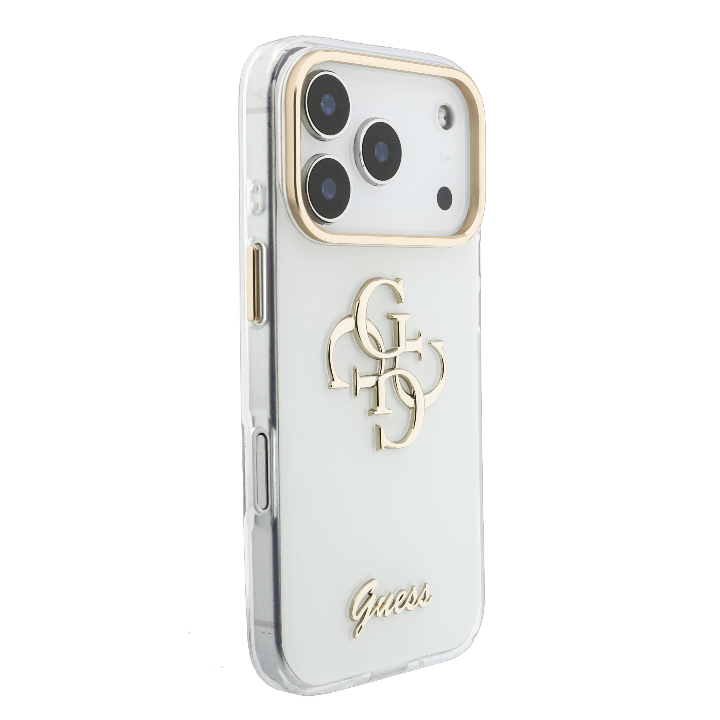 iPhone 17 Pro - GUESS Script Metal White - 4