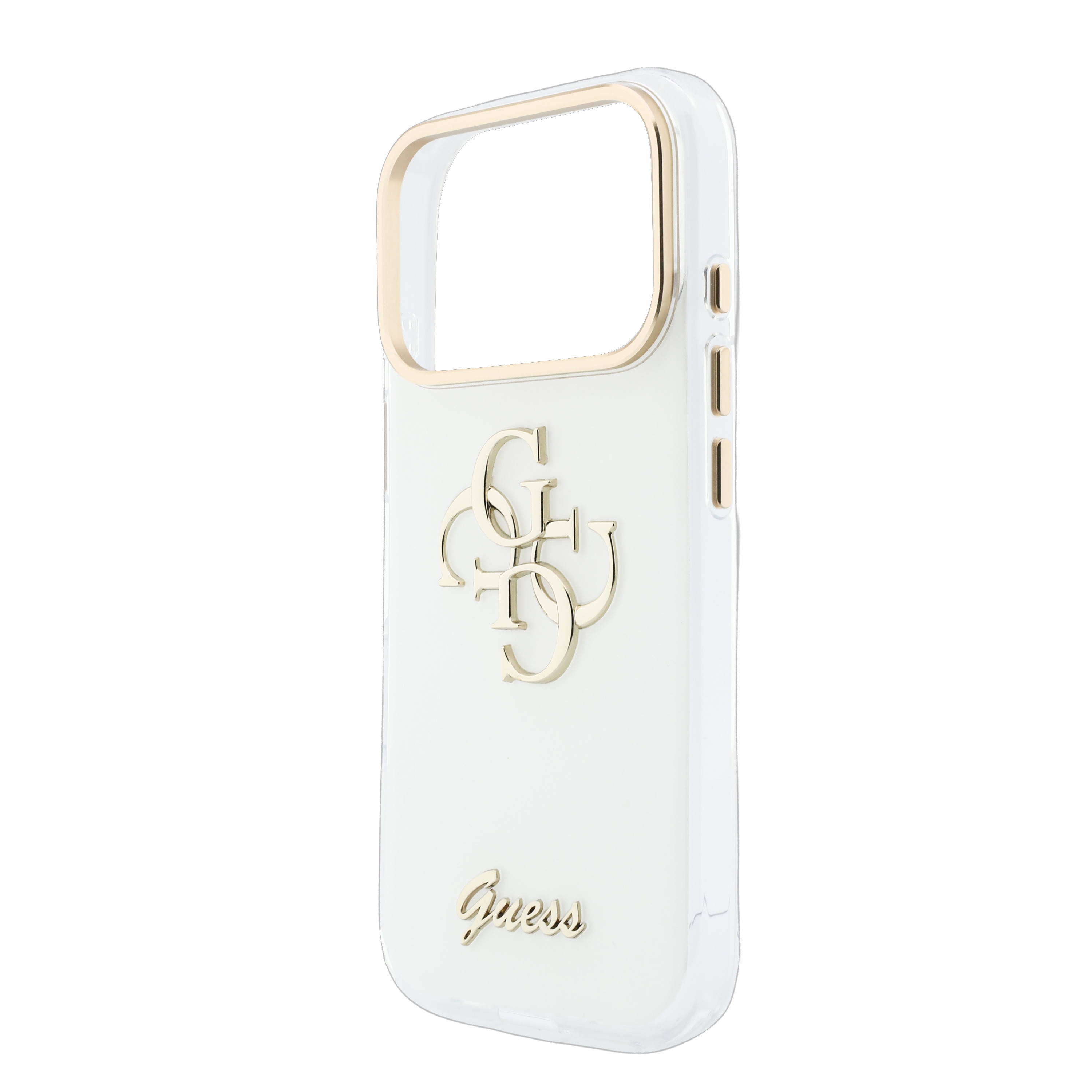 iPhone 17 Pro - GUESS Script Metal White - 6