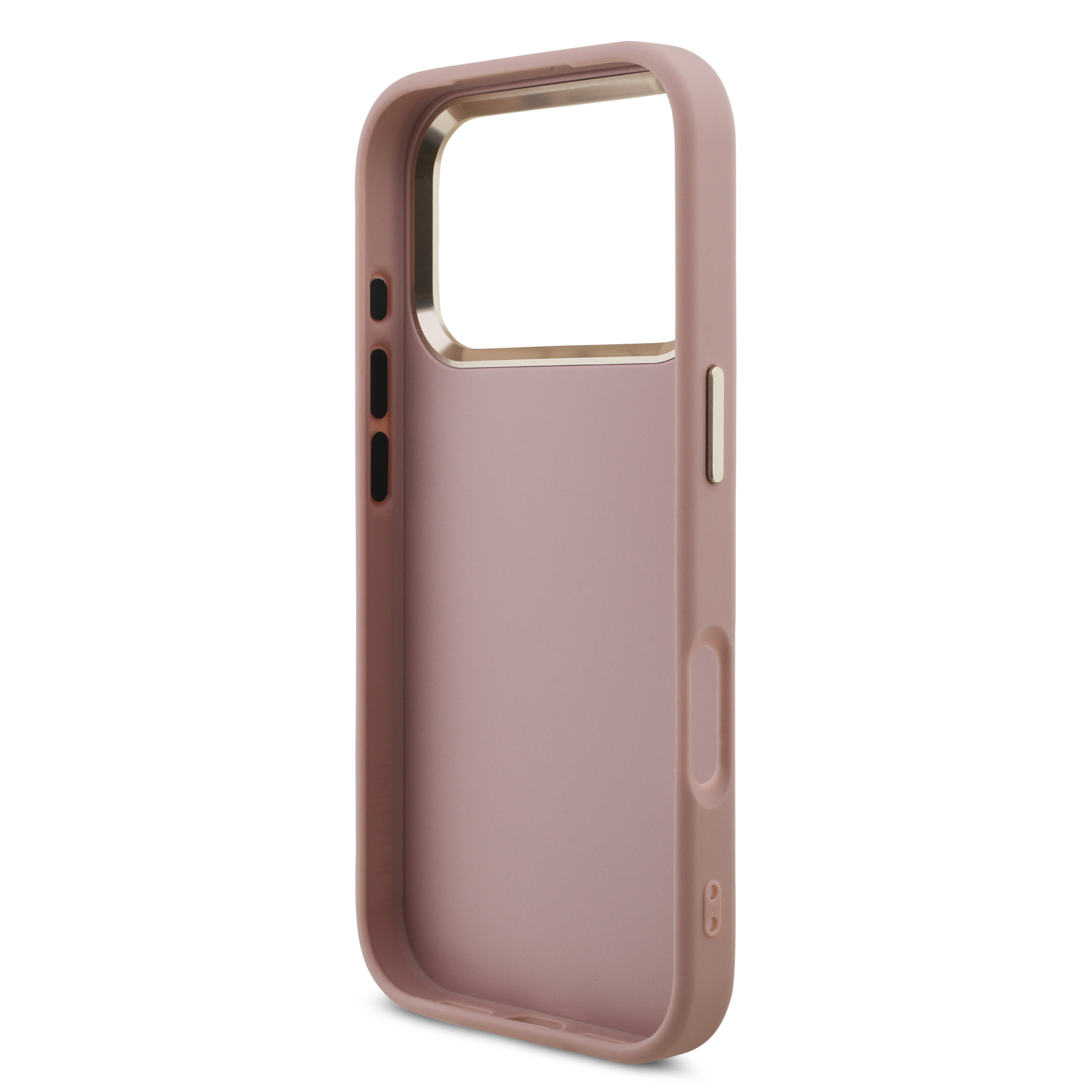 iPhone 17 Pro - GUESS Fixed Glitter Big Metal Frame Pink - 7