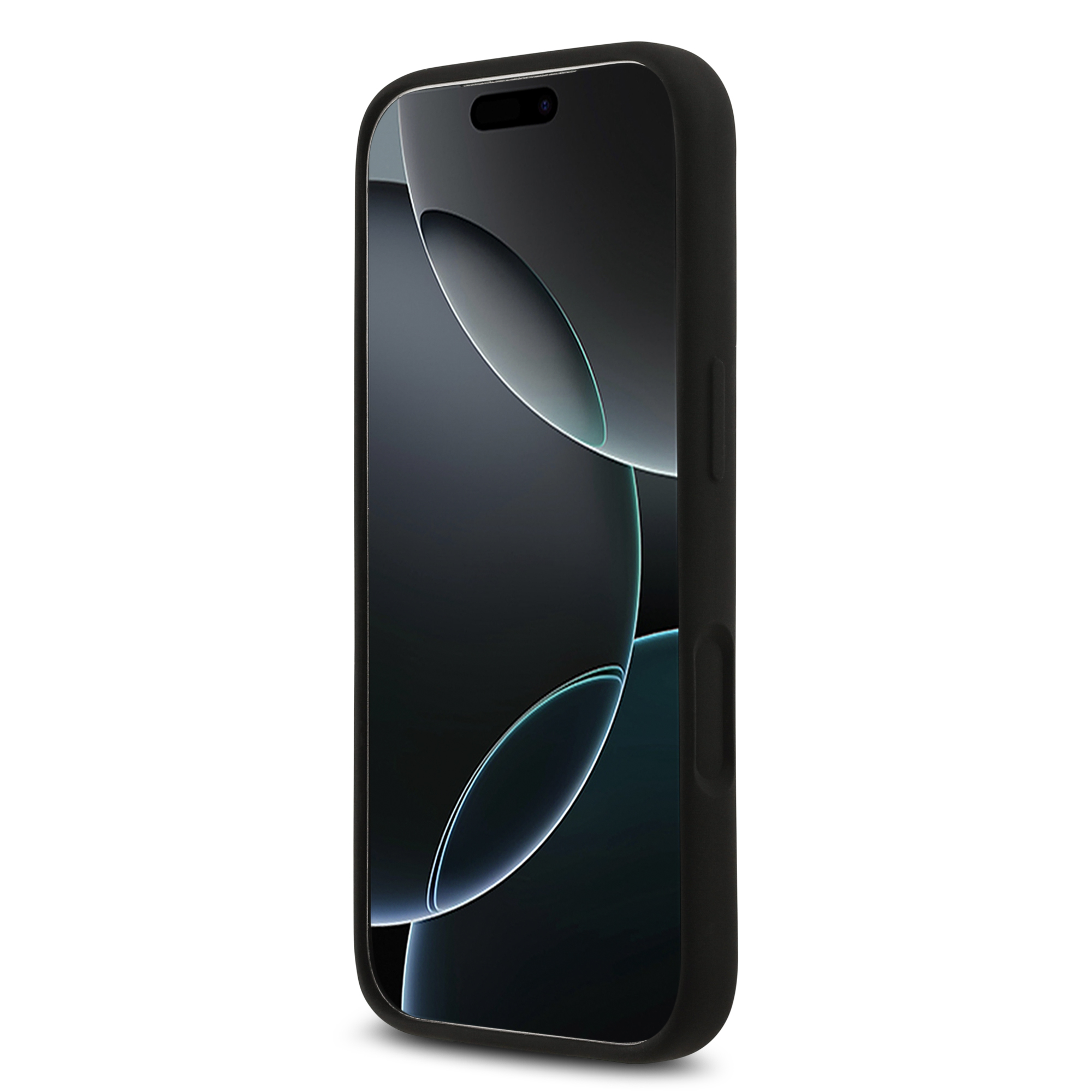 iPhone 17 Pro - GUESS Silicone Big 4G Script Black - 5