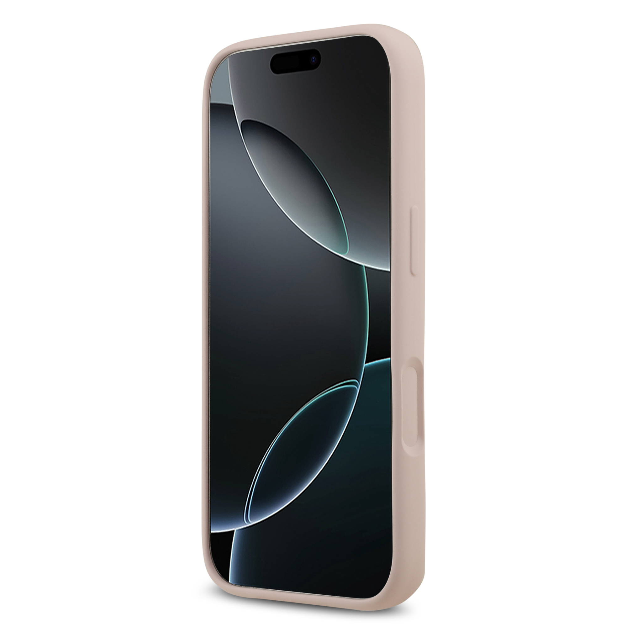 iPhone 17 Pro - GUESS Silicone Big 4G Script Pink - 5