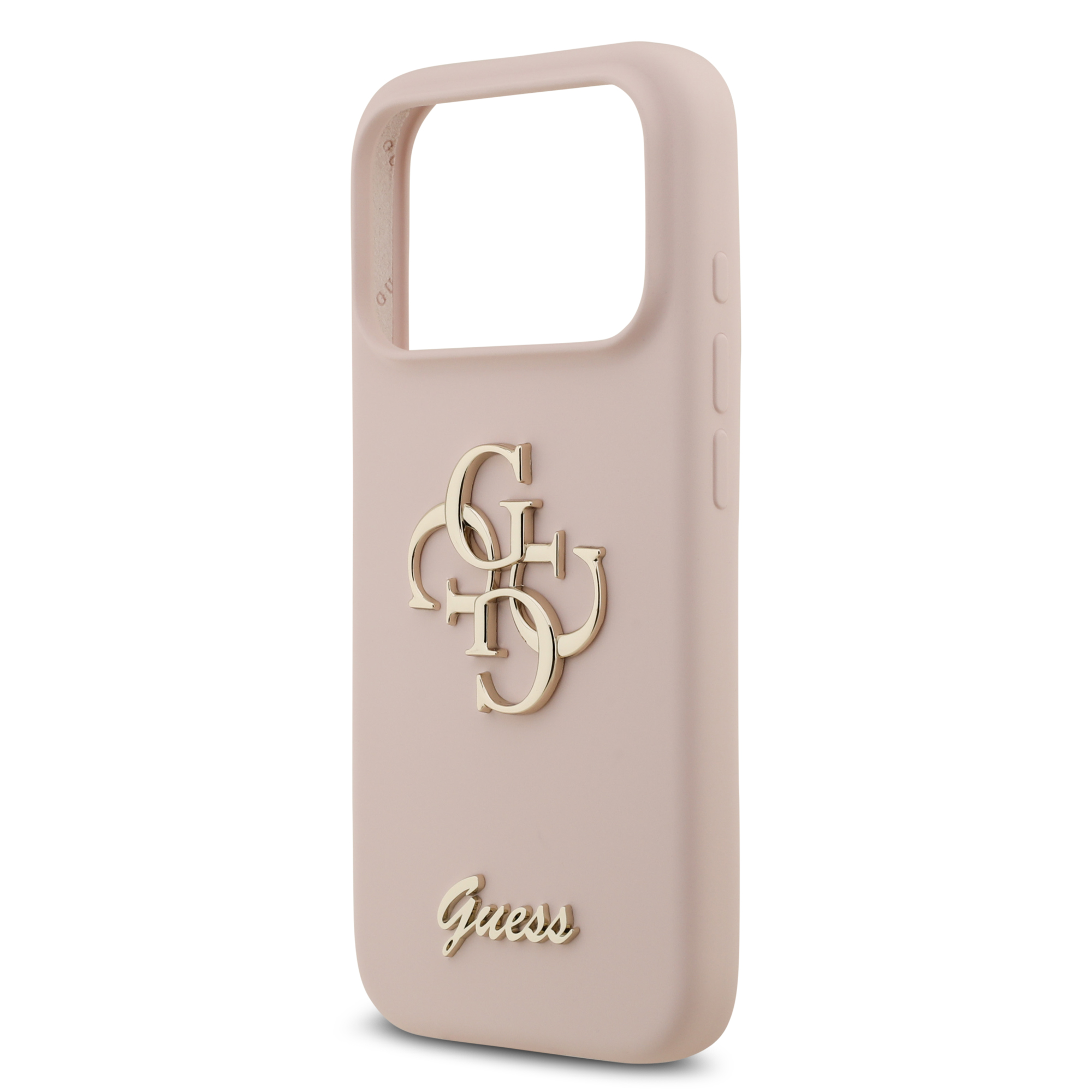 iPhone 17 Pro - GUESS Silicone Big 4G Script Pink - 6