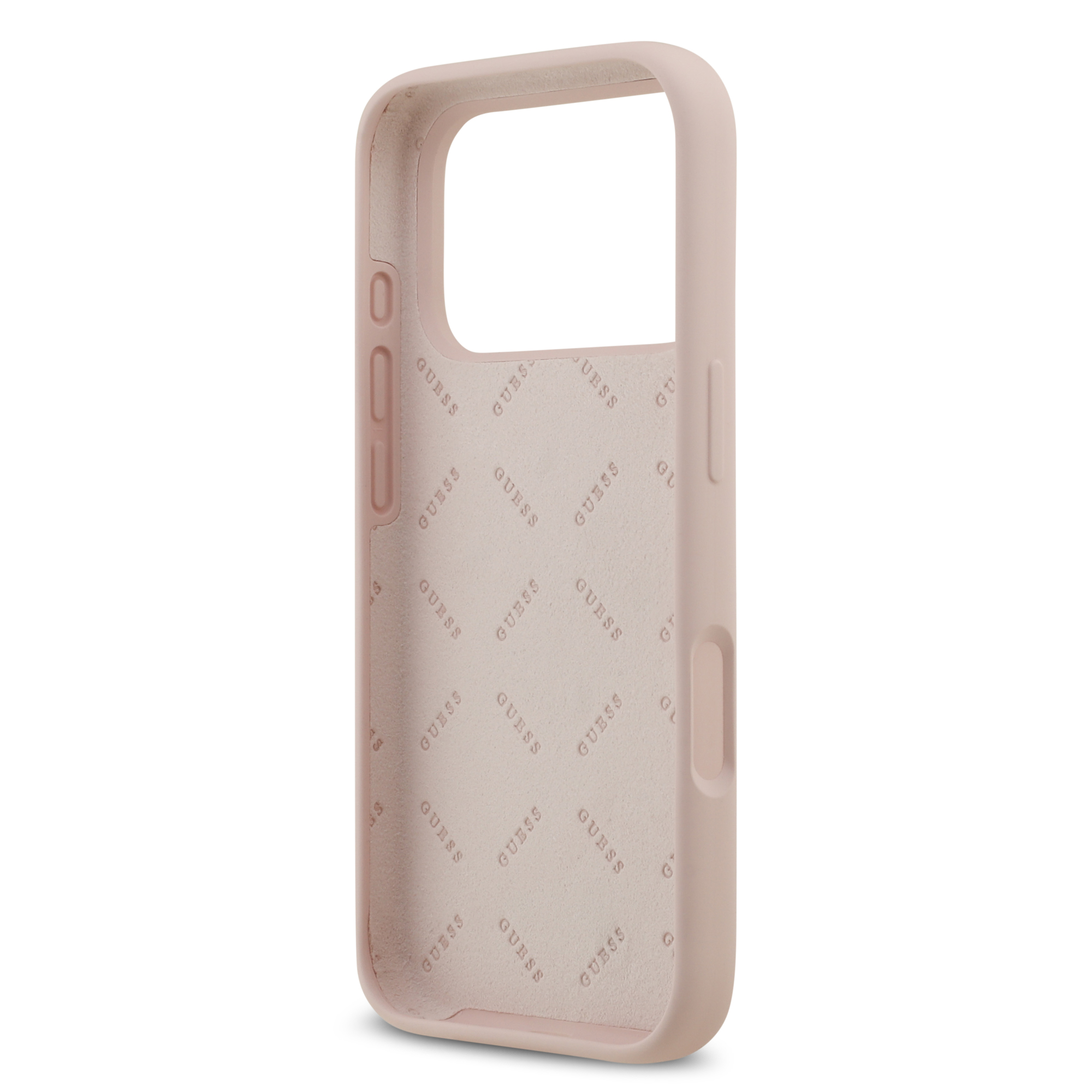 iPhone 17 Pro - GUESS Silicone Big 4G Script Pink - 7