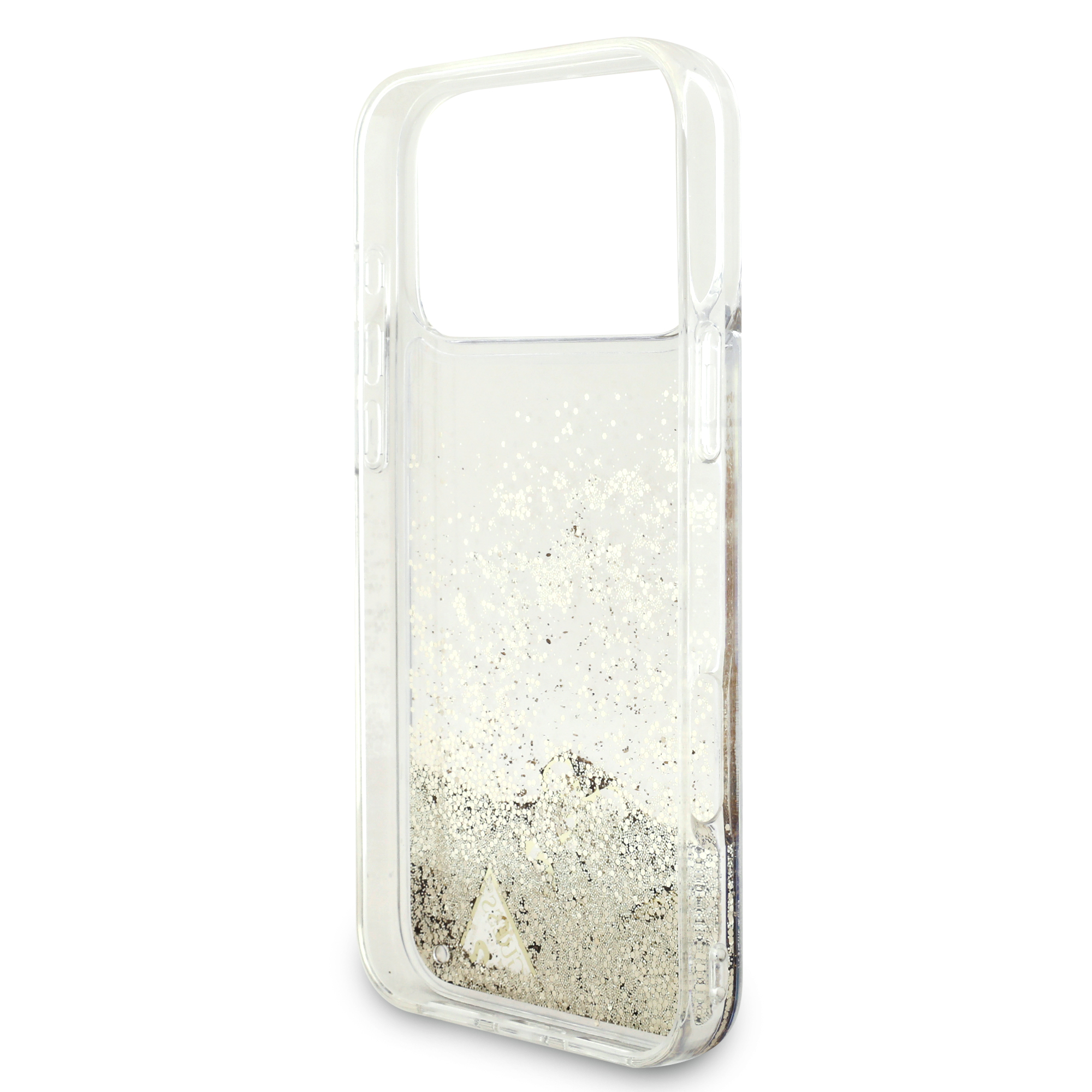 iPhone 17 Pro Max - GUESS Liquid Glitter 4 Charms Gold - 7